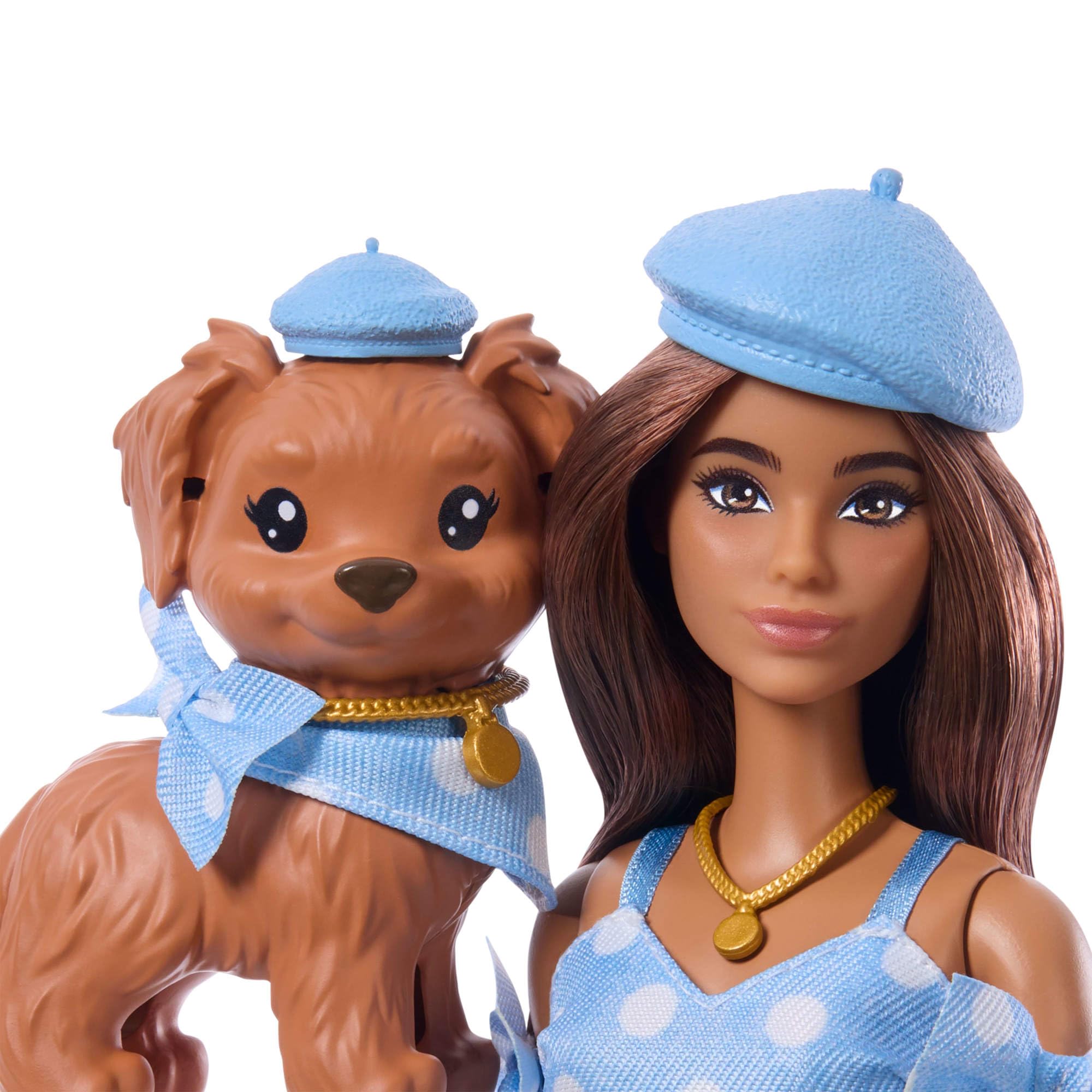 Barbie Twinning Looks Doll with Pet Dog - Matching Outfits & Accessories | Ages 3+ 3