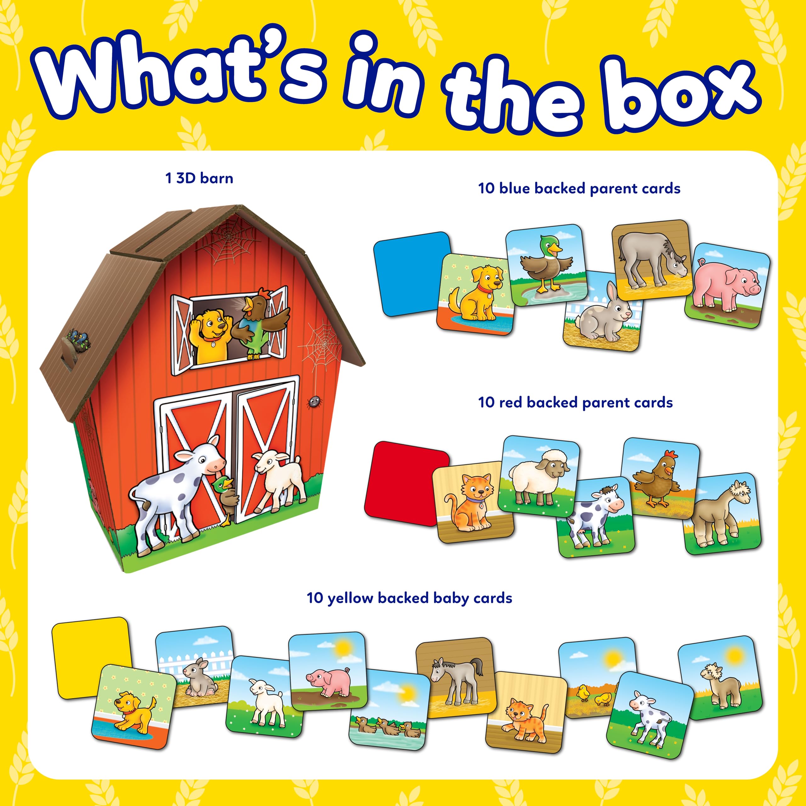 Orchard Toys Farmyard Families Game - Matching & Posting Game for Ages 2+ | 1-4 Players 2