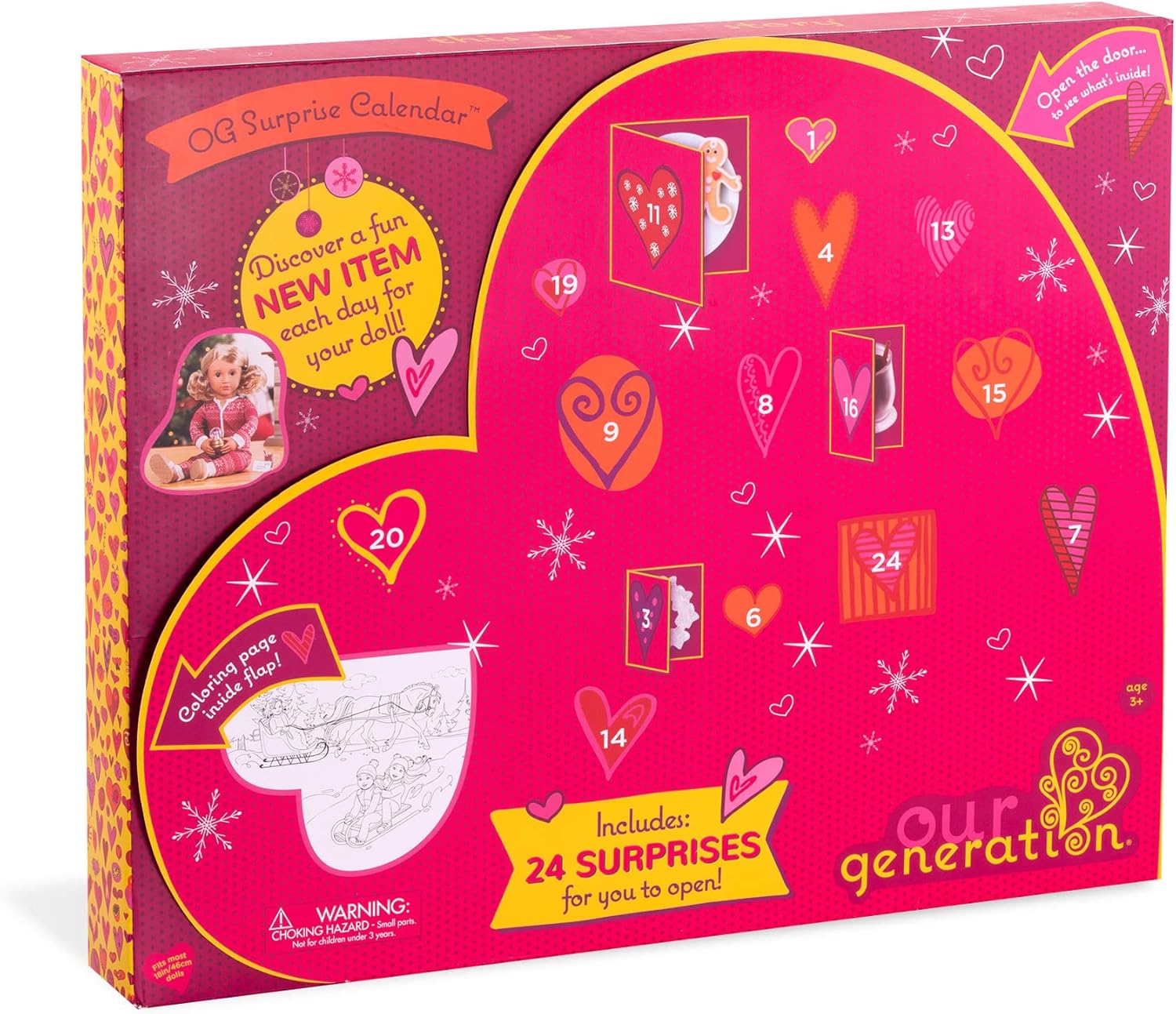 Our Generation Holiday Advent Calendar - 18-Inch Doll Accessory Playset 1