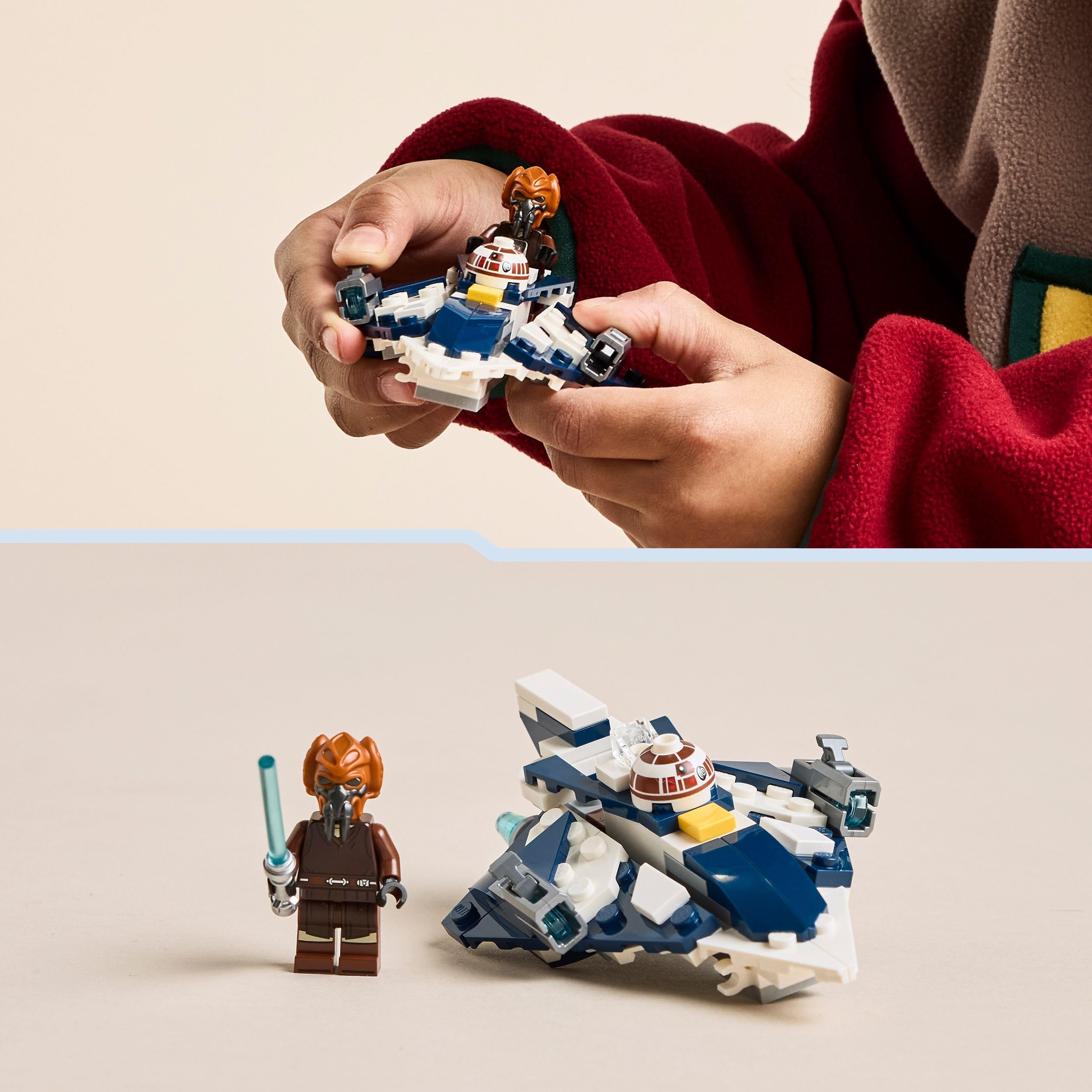 LEGO Star Wars Plo Koons Jedi Starfighter Microfighter – Bauset für Kinder ab 6 Jahren 5