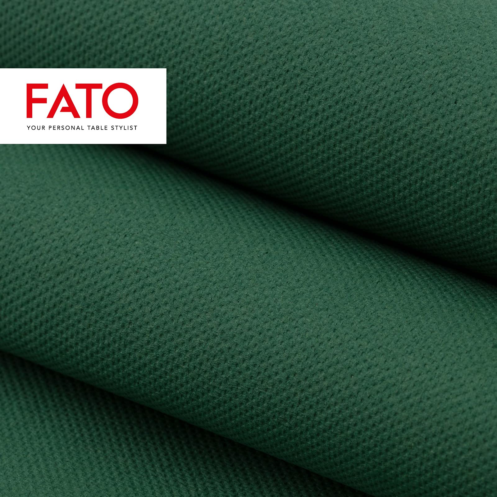 Fato Forest Green 38x38 cm 2-Ply Disposable Paper Napkins, Pack of 40, FSC Certified 5