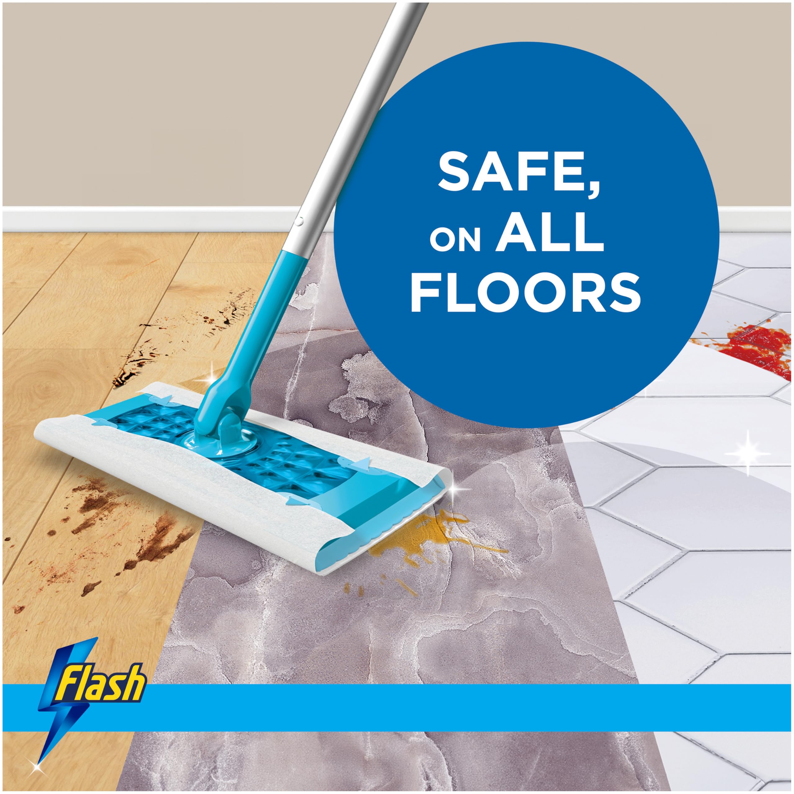 FLASH Speedmop Floor Cleaner Wipes with Wild Orchid Scent - 30 Count Refills 8