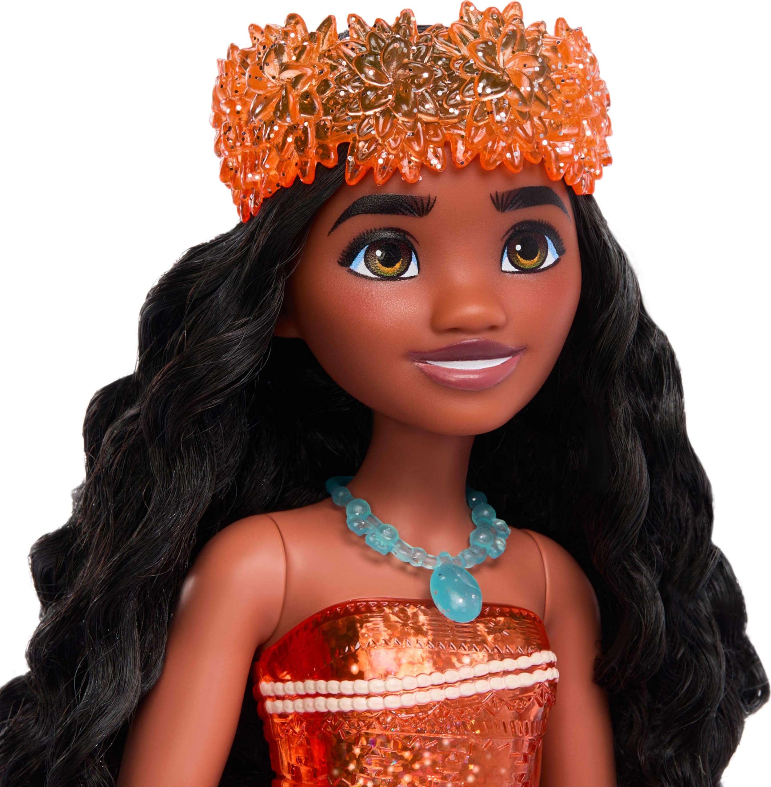 Mattel Disney Princess Moana Posable Fashion Doll with Sparkling Clothing and Accessories, 11 inches, HLW05 5