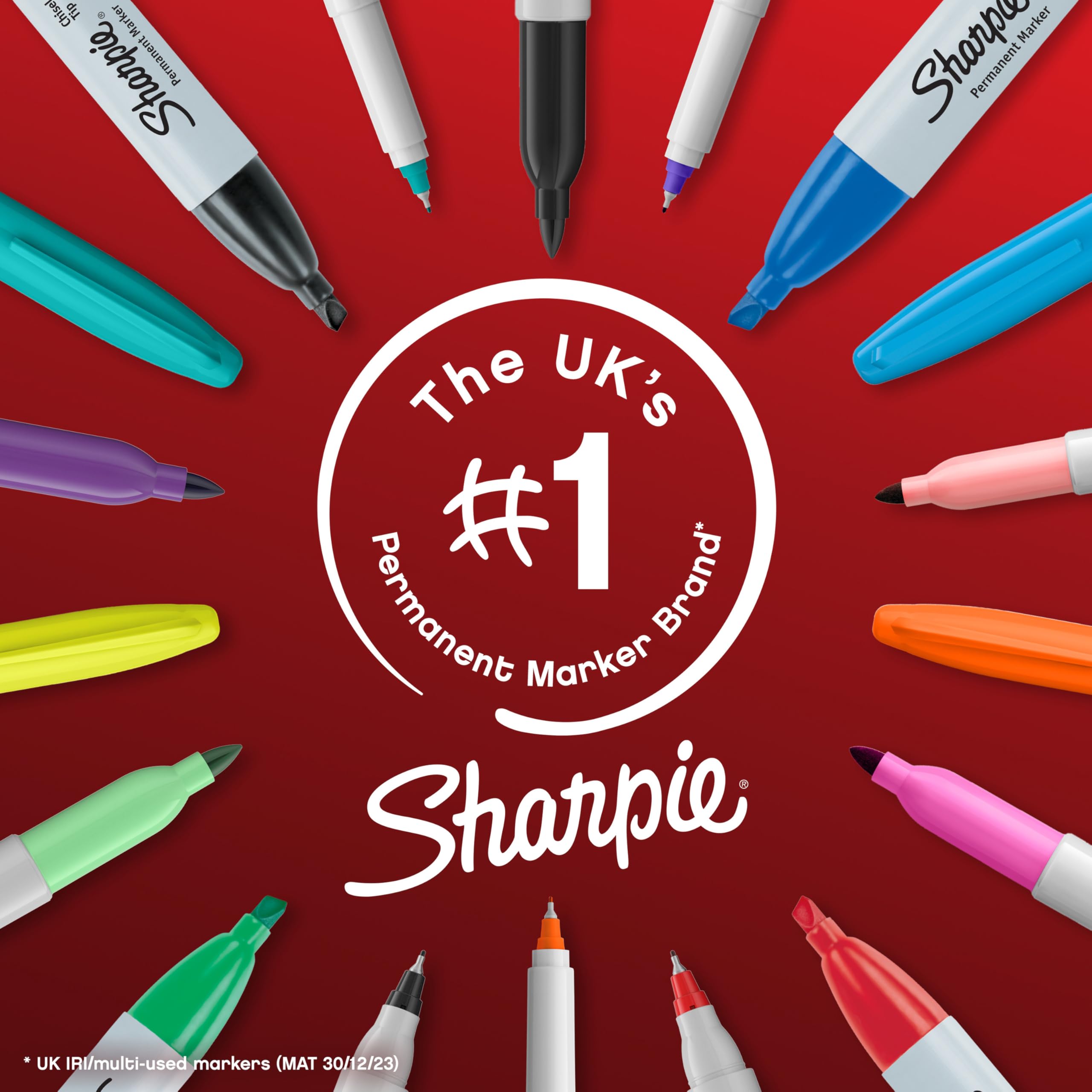 Sharpie Permanent Markers - Fine Point | Assorted Fun Colours | 12 Count 6