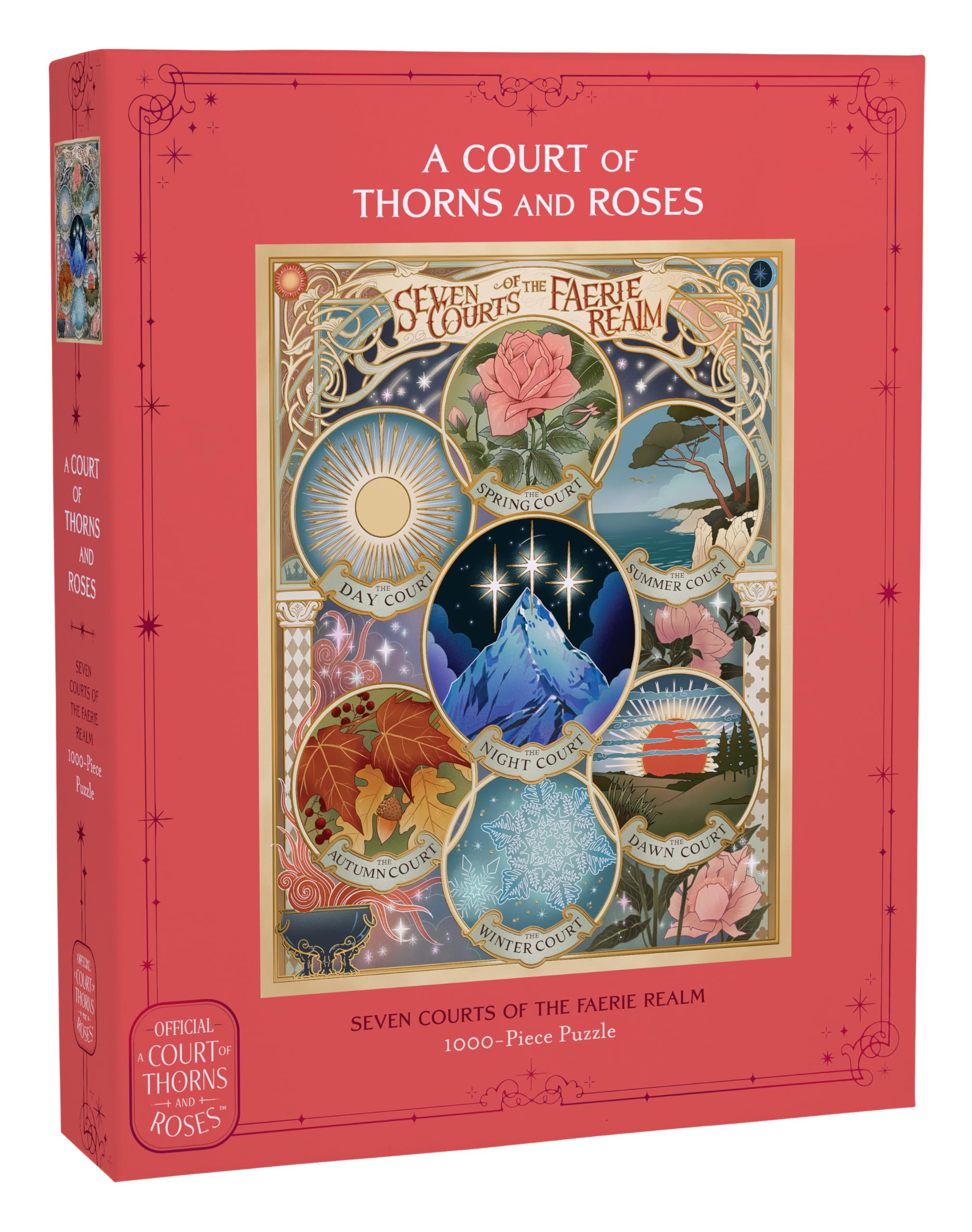 Chronicle Books A Court of Thorns and Roses Seven Courts of the Faerie Realm 1000-Piece Jigsaw Puzzle | Foil Stamped | 25 x 20 Inches 1