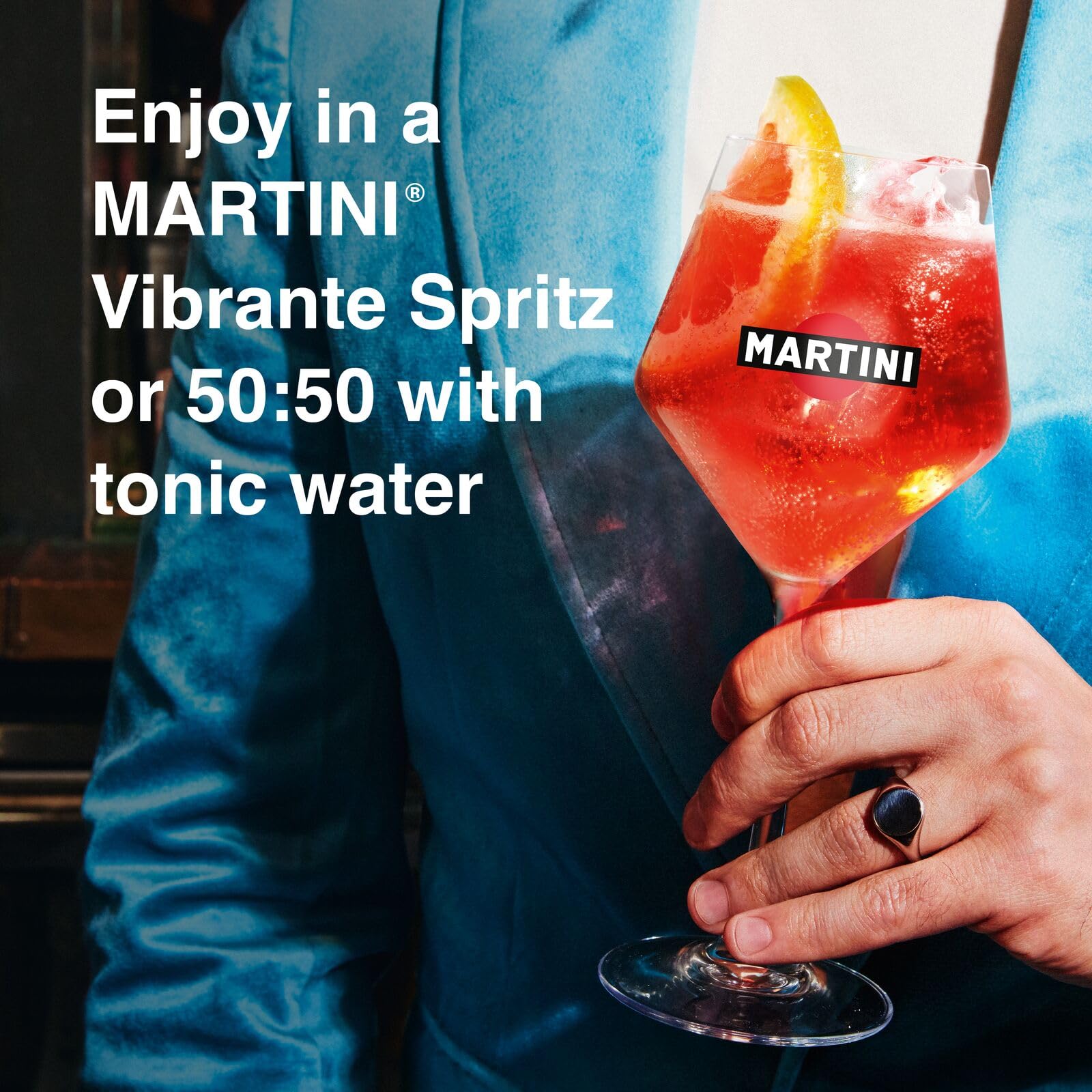 MARTINI Vibrante Non Alcoholic Aperitivo - 75cl Bottle | <0.5% ABV | Gluten Free 4