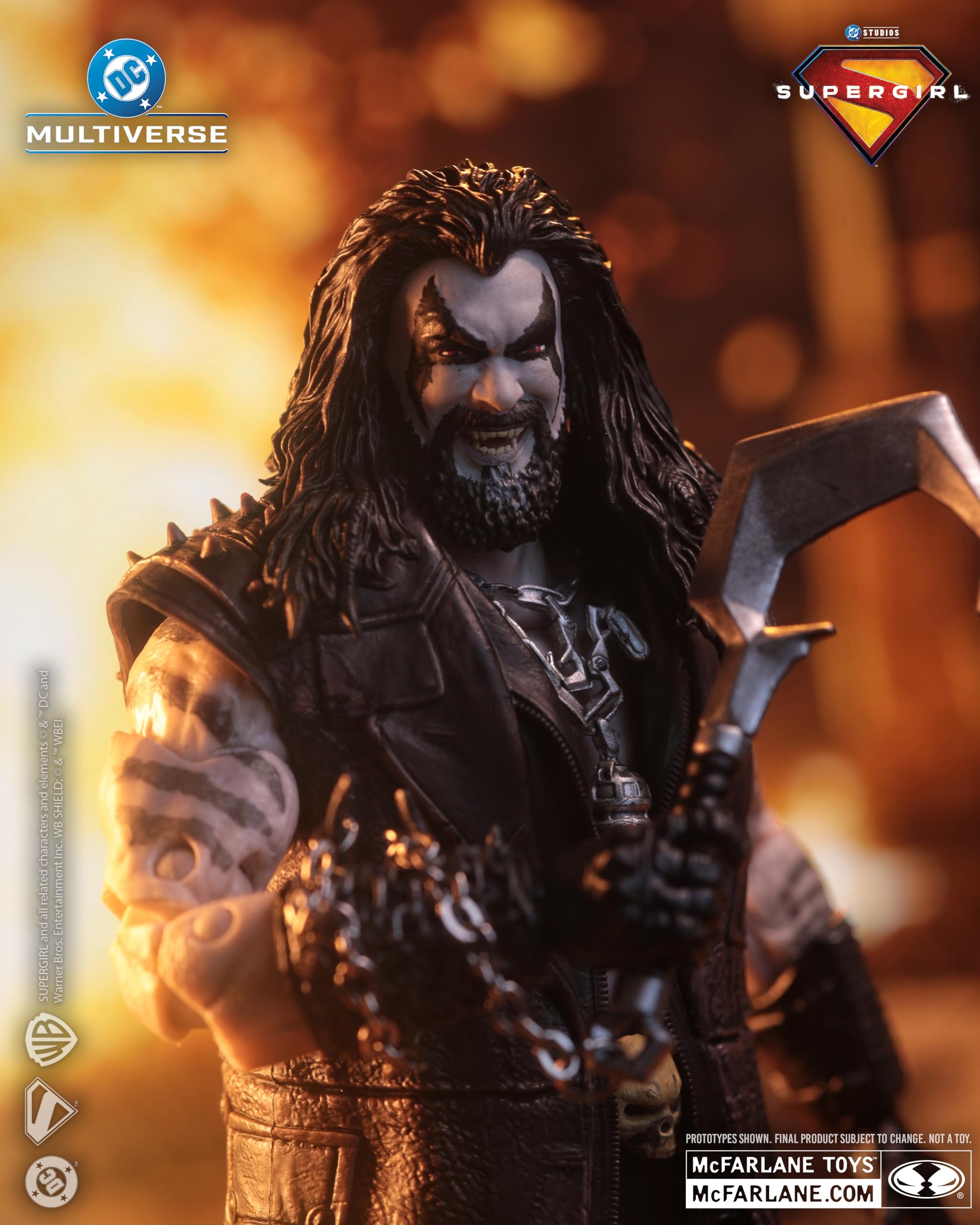 McFarlane DC Multiverse Lobo (Supergirl Movie) 7in Action Figure | Ultra Articulation | Deluxe 8