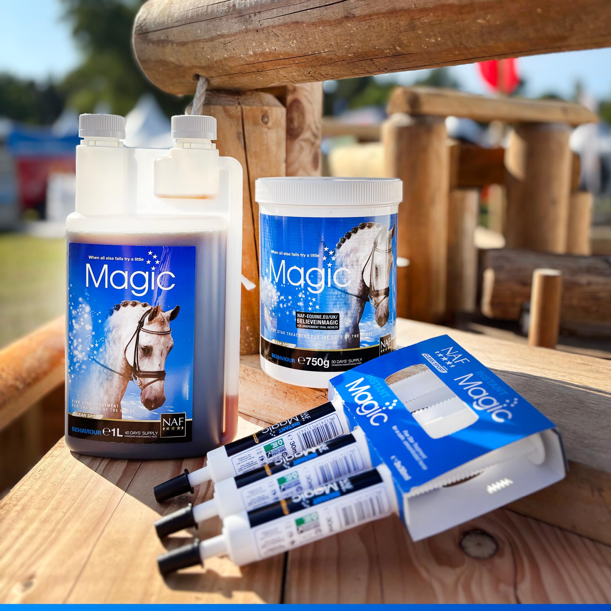 NAF Five Star Magic Liquid - Calming Supplement for Horses | 1L | Magnesium & Herbal Extracts