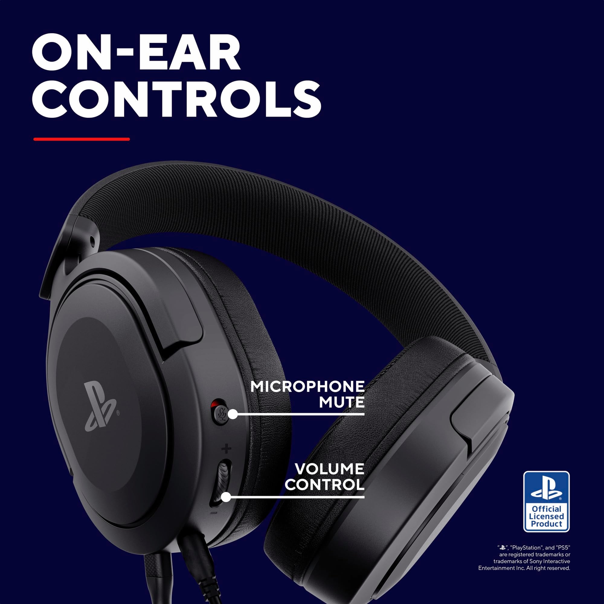 Trust Gaming GXT 498 Forta Officially Licensed PS5 Gaming Headset - Black 3