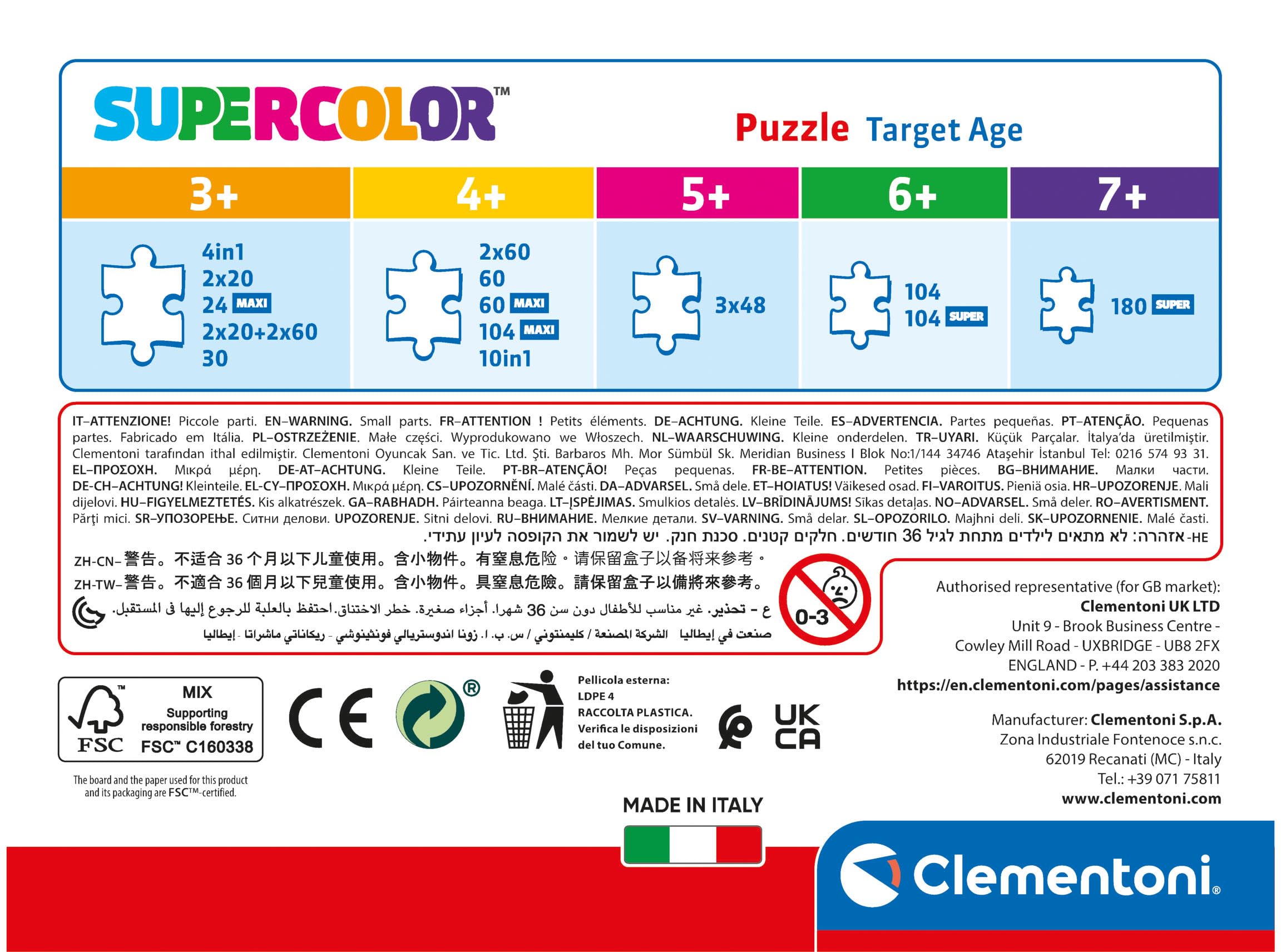 Clementoni Gabby's Dollhouse 60-Piece Jigsaw Puzzle - Supercolor Kids Puzzle 9