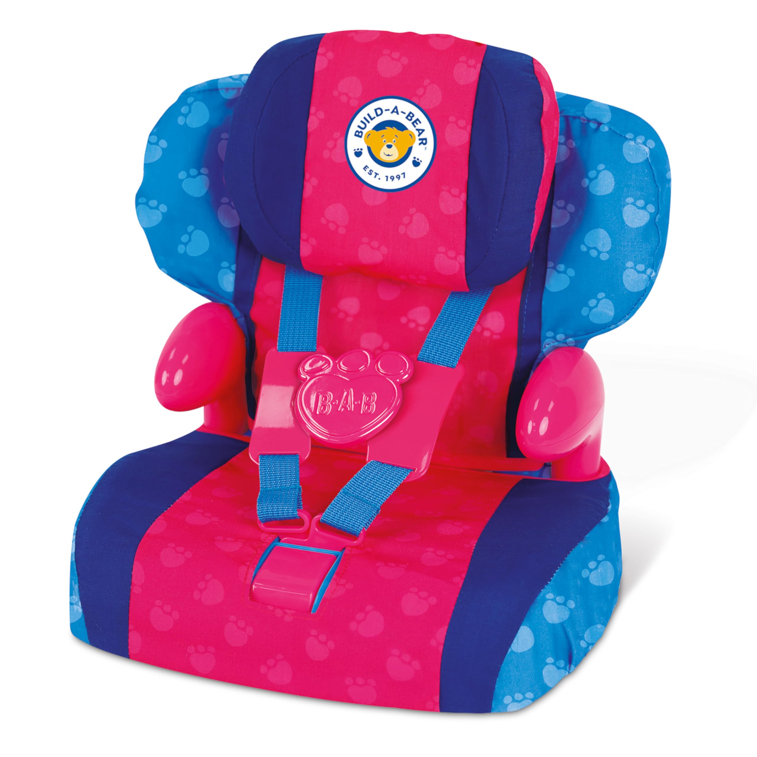 Casdon Build-A-Bear Workshop Furry Friend Toy Car Booster Seat | For Bears up to 16 Inches | Ages 3+