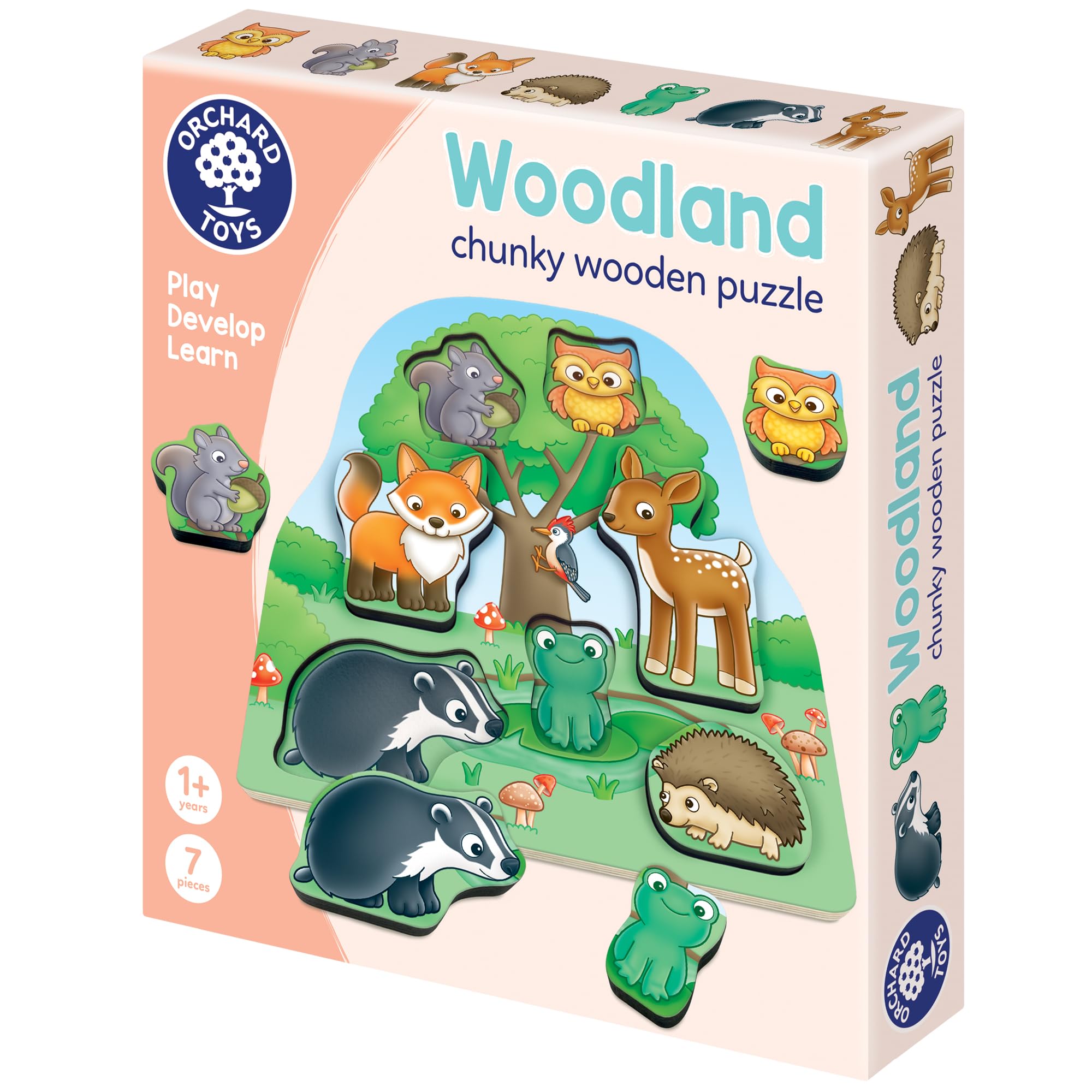 Orchard Toys Woodland Chunky Wooden Puzzle for Toddlers 12 Months+ 1