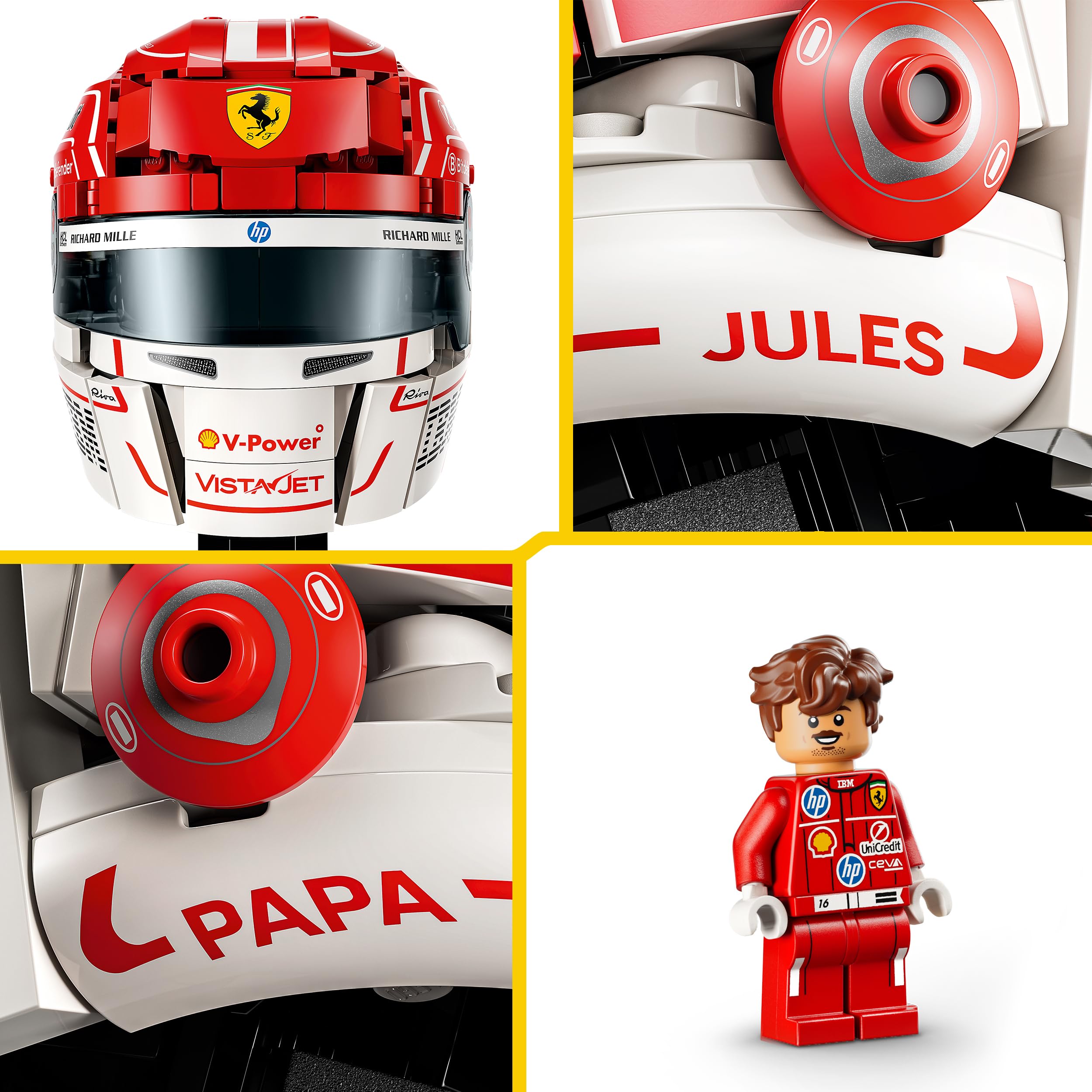 LEGO Editions Scuderia Ferrari HP Charles Leclerc Helmet Building Set | Model 43014 | Ages 14+ 5