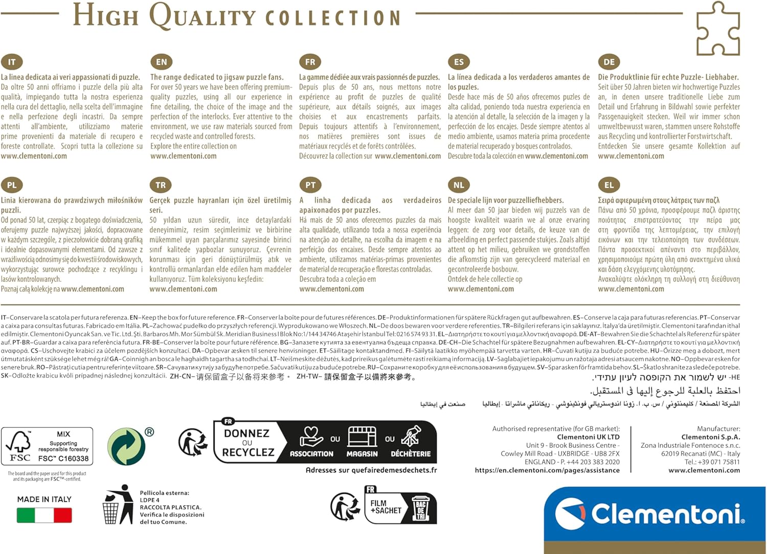 Clementoni Impossible Donald Duck 1000-Piece Puzzle - Adult Jigsaw with Compact Box & Poster 5