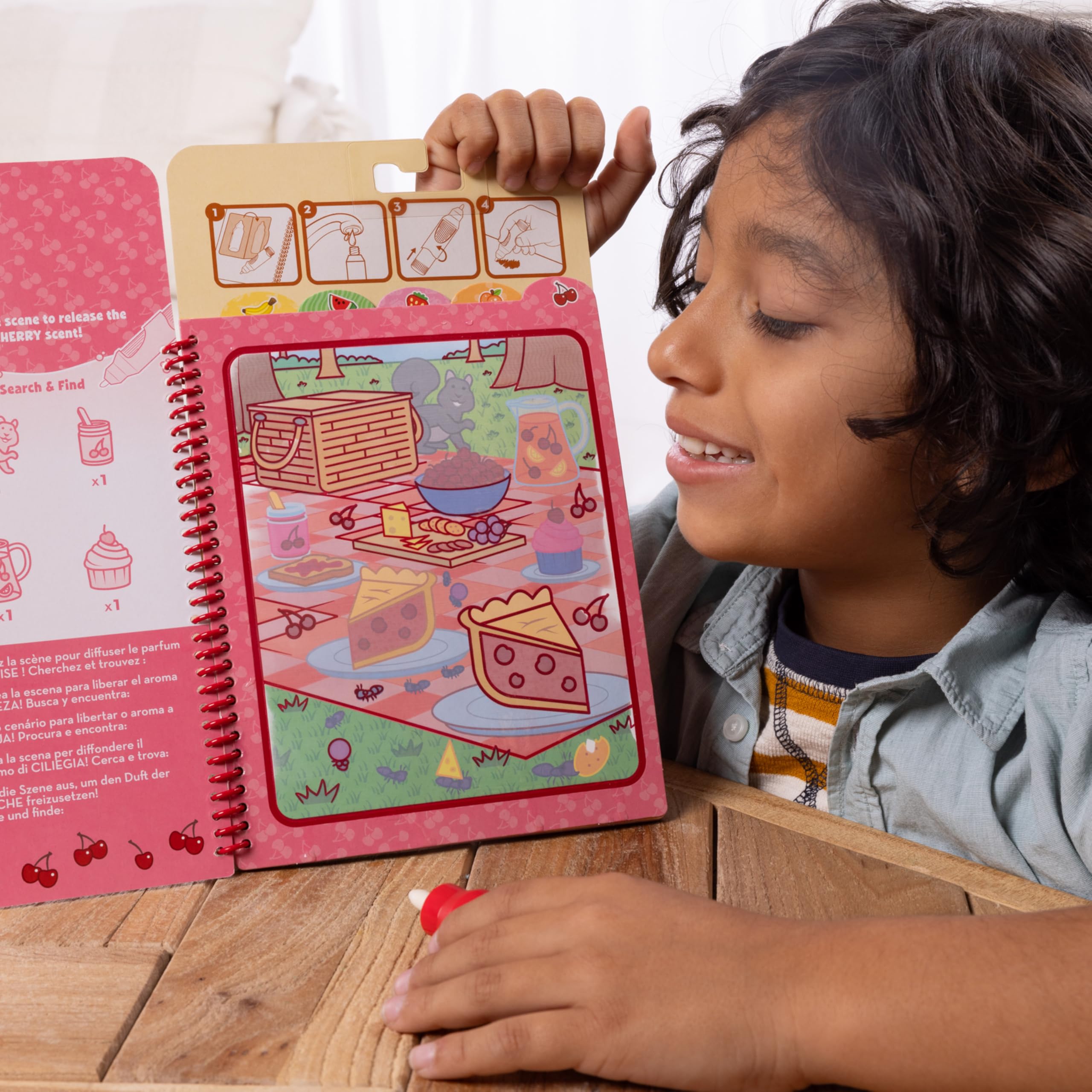Melissa & Doug Water WOW! Fruit Scented Coloring Book | Mess-Free Reusable Pages | Ages 3-6 2