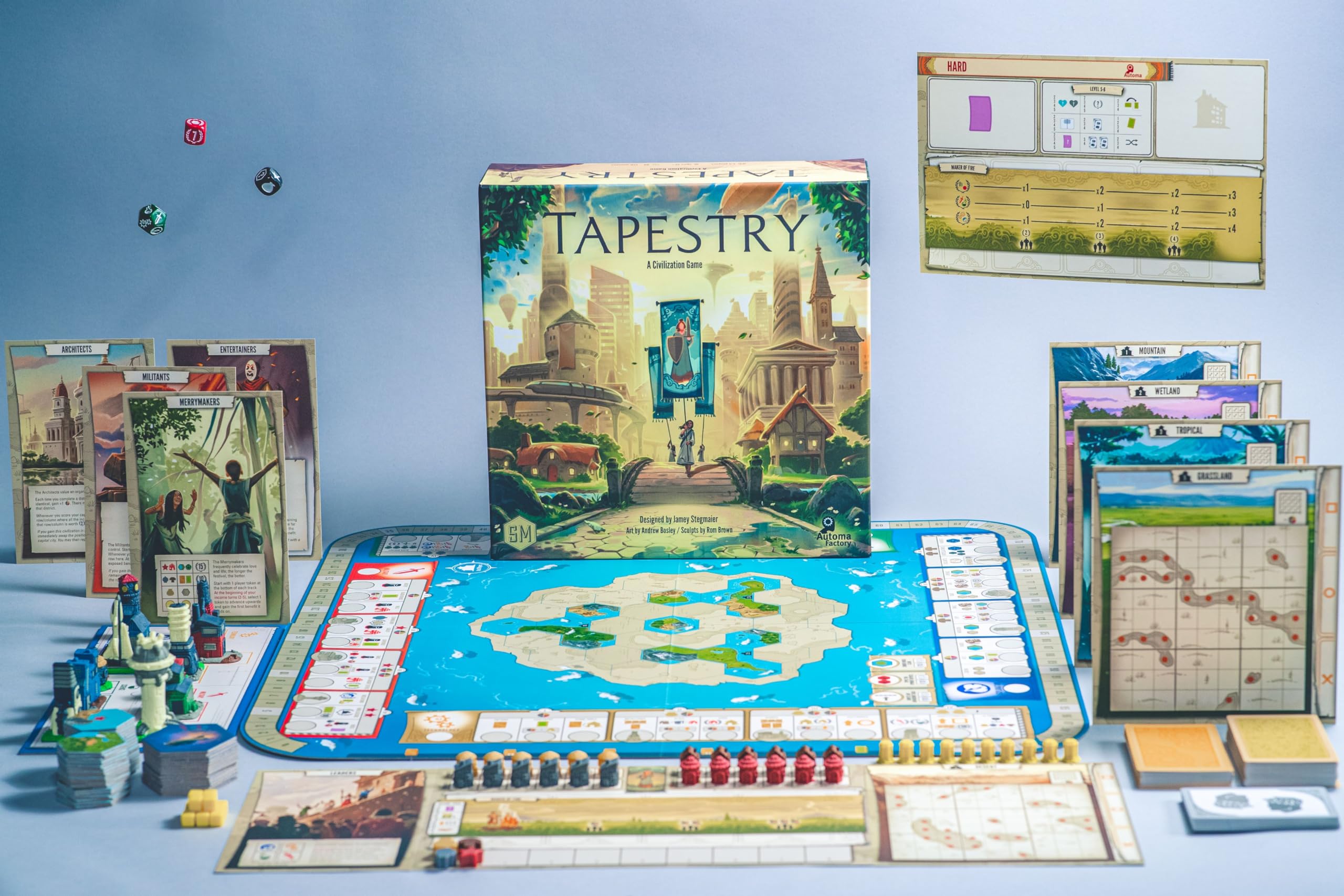 Stonemaier Games Tapestry Board Game – Strategy Civilization Game for 1-5 Players 4