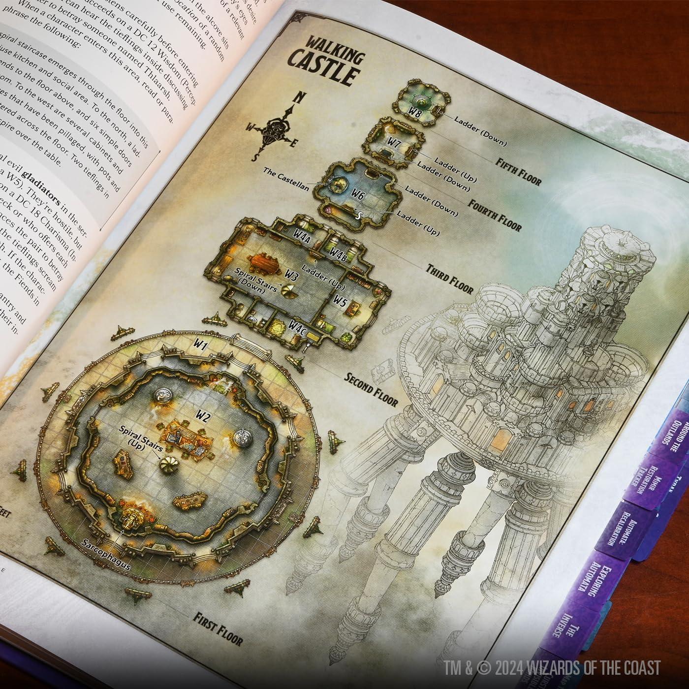 WizKids D&D Book Tabs - Planescape: Adventures in The Multiverse | 204 Tabs | Various Colours 7