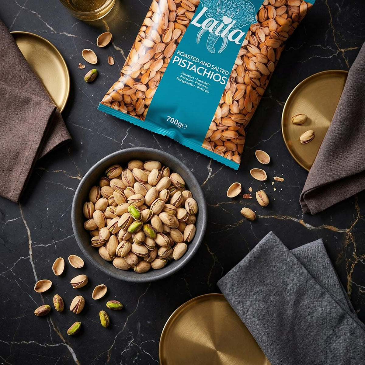 Laila Roasted & Salted Pistachios - 700g