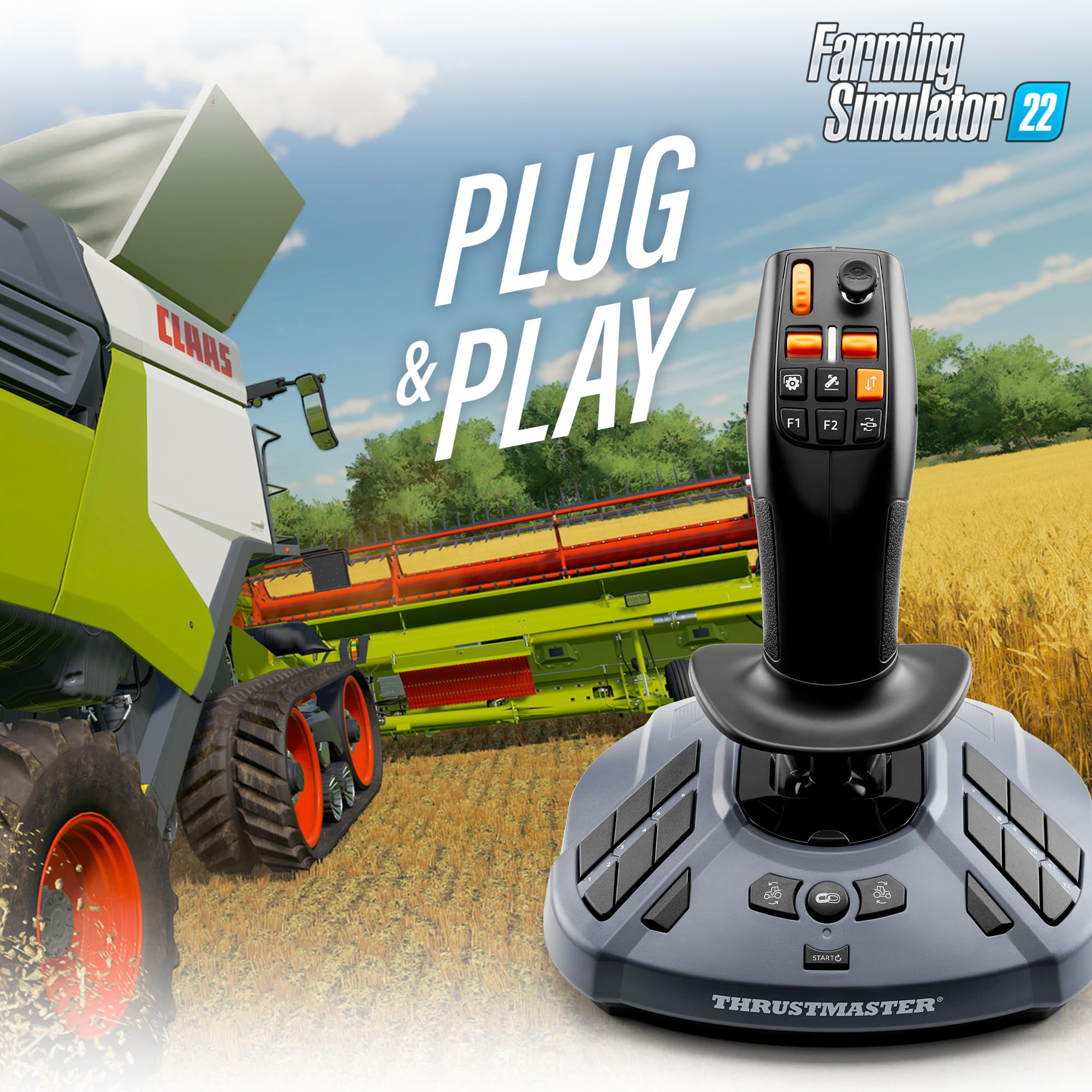 Thrustmaster SimTask FarmStick - PC Joystick | 33 Buttons | Ergonomic