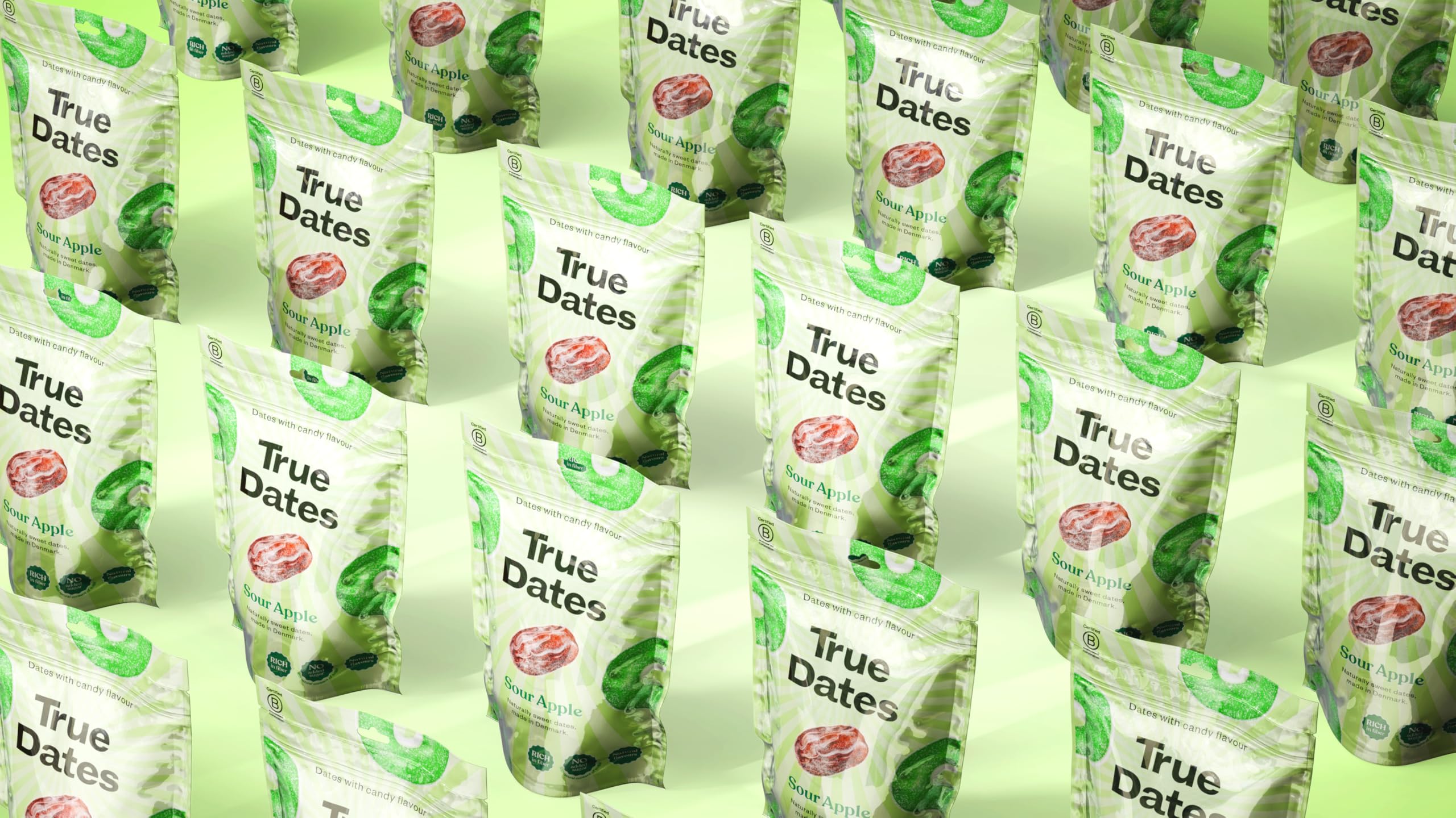 True Gum True Dates - Sour Apple Flavored Dates | Rich in Fiber | 100g 4