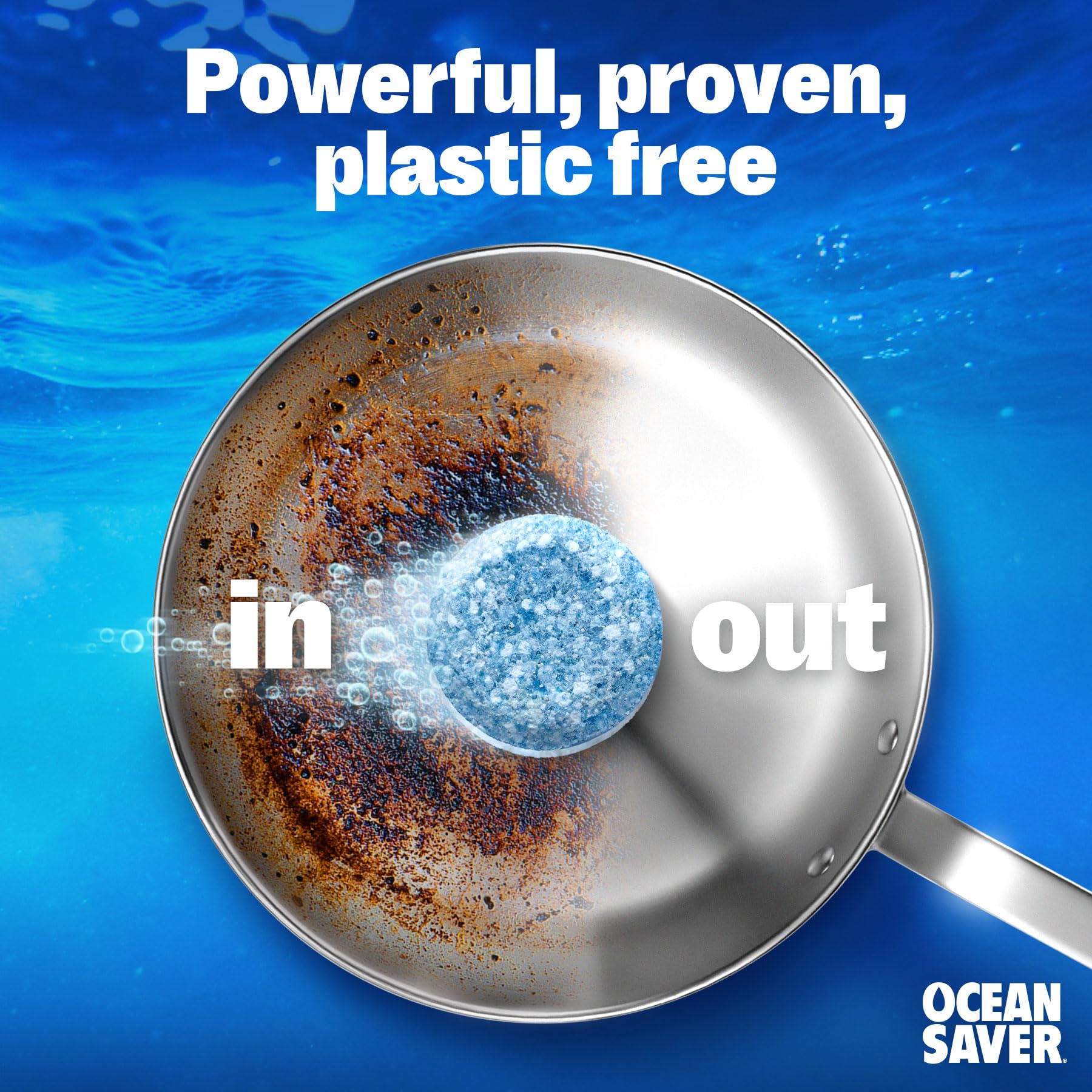 OceanSaver Eco-Friendly Dishwasher Tablets - 100 Pack | Plastic-Free, Non-Toxic Cleaning 9