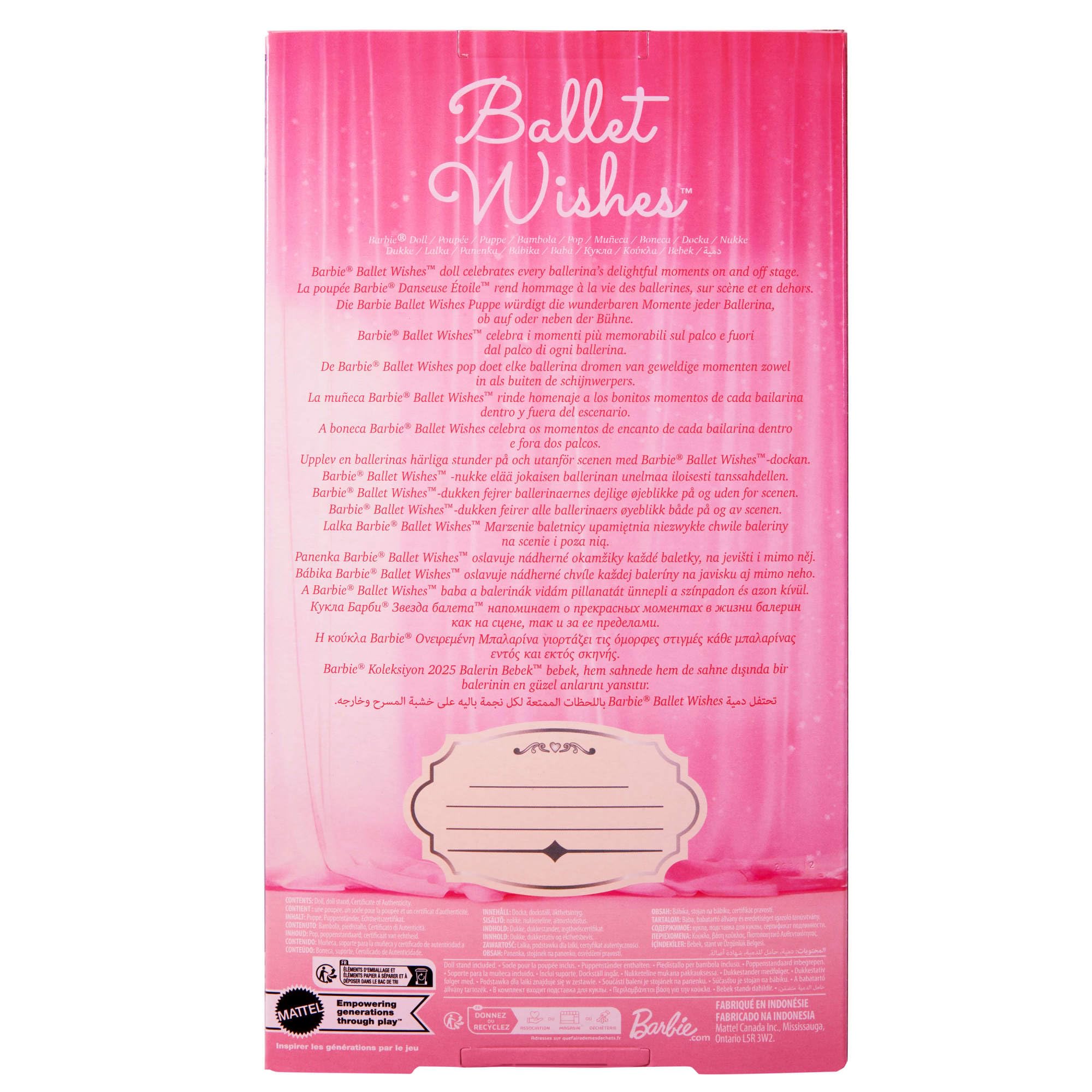 Barbie Signature Ballet Wishes Doll - Collectible Ballerina Doll with Poseable Body, 6+ Years 6