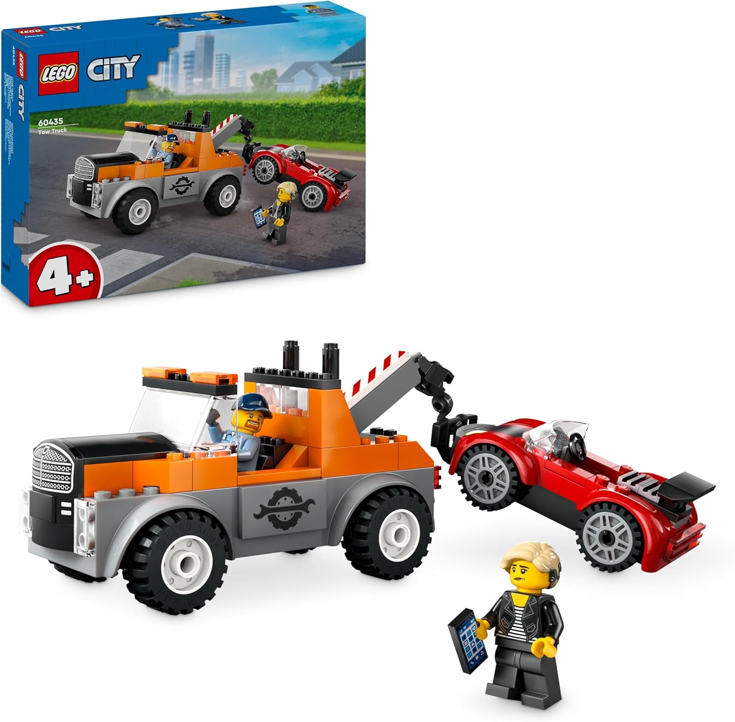 LEGO City Tow Truck and Sports Car Repair Vehicle Toy Set - Building Playset for Ages 4+ 1
