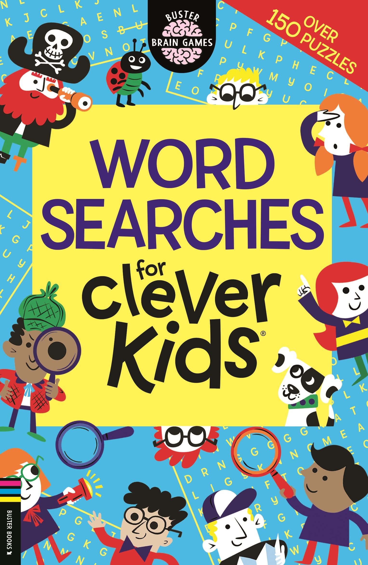 Buster Books Wordsearches for Clever Kids® (Buster Brain Games, 2) - Ages 6-8 | 192 Pages | UK Edition