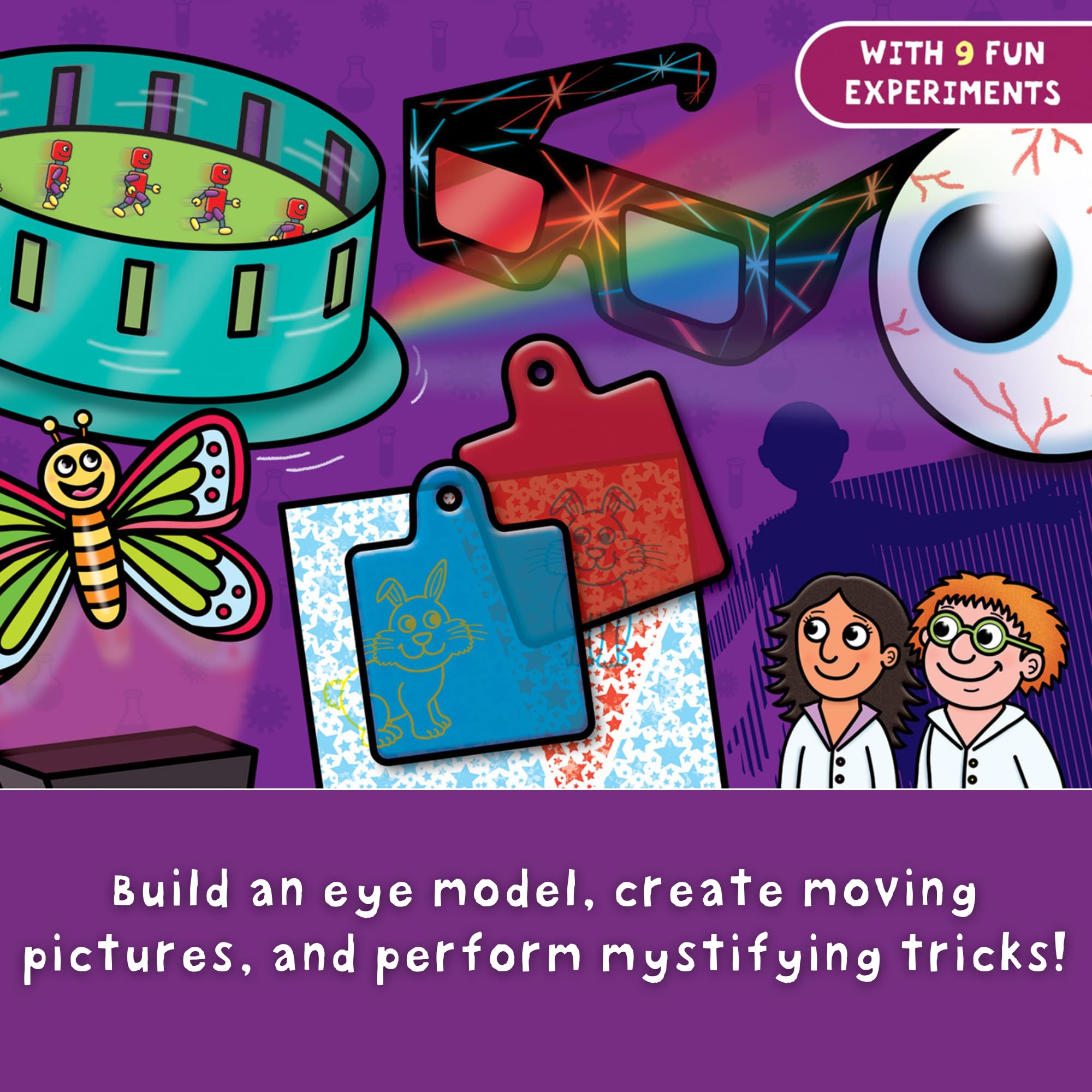 Galt Illusion Lab - 9 Fun Science Experiments for Kids Ages 6+ 13