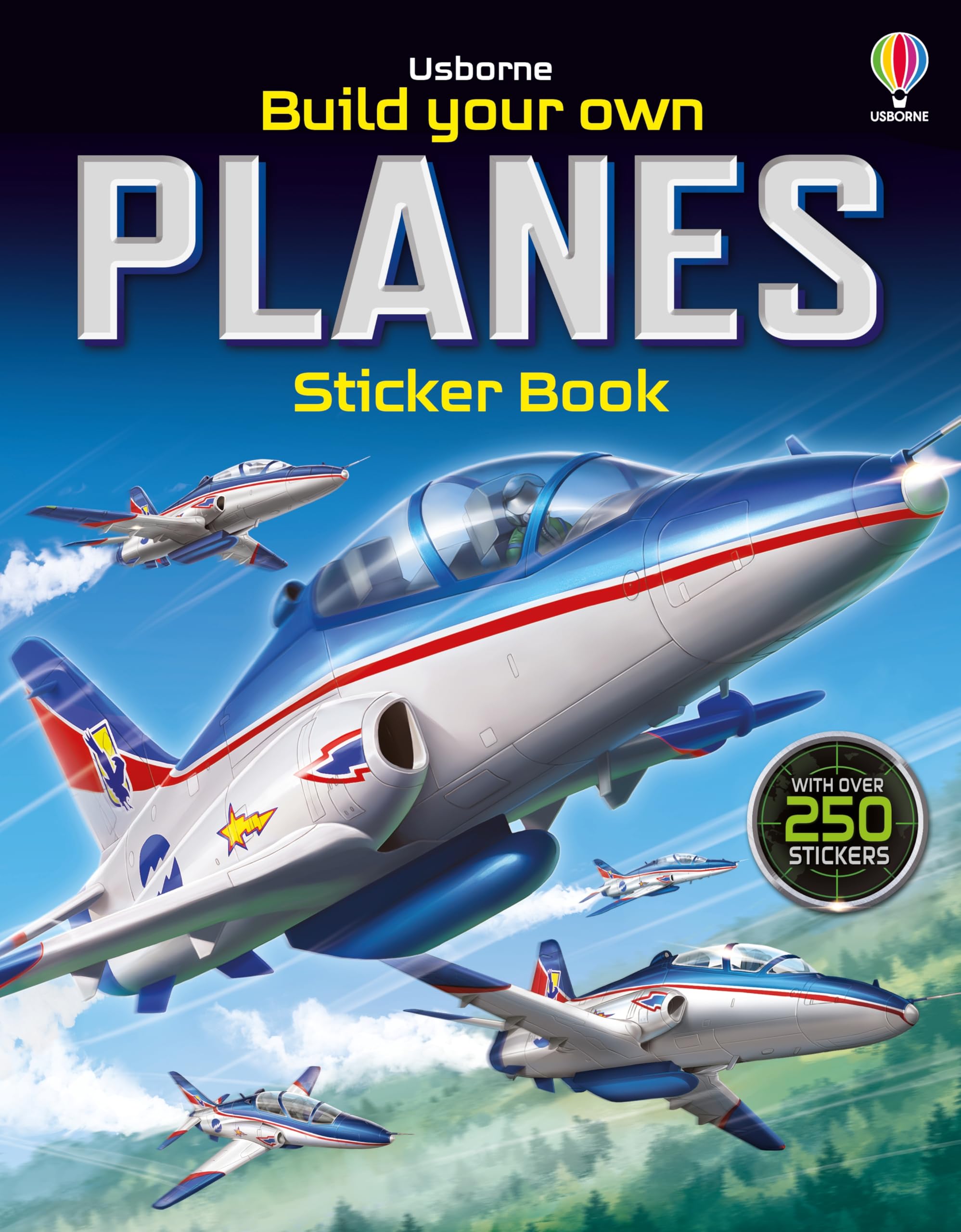 Usborne Build Your Own Planes Sticker Book - Activity Book for Ages 5-8 | 44 Pages | English