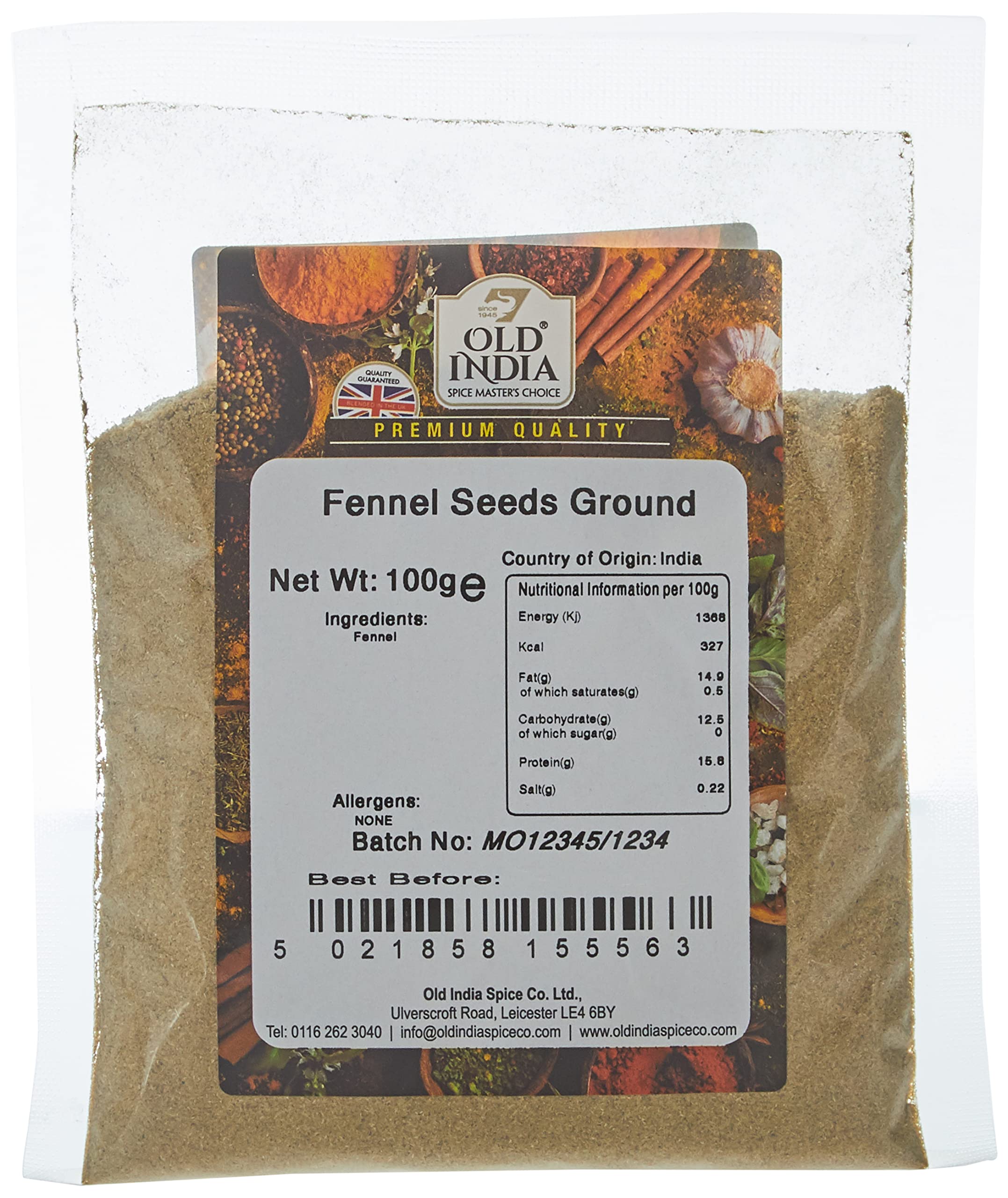 Old India Ground Fennel Seeds Powdered Seasoning | 100g Pack | 100% Natural 1