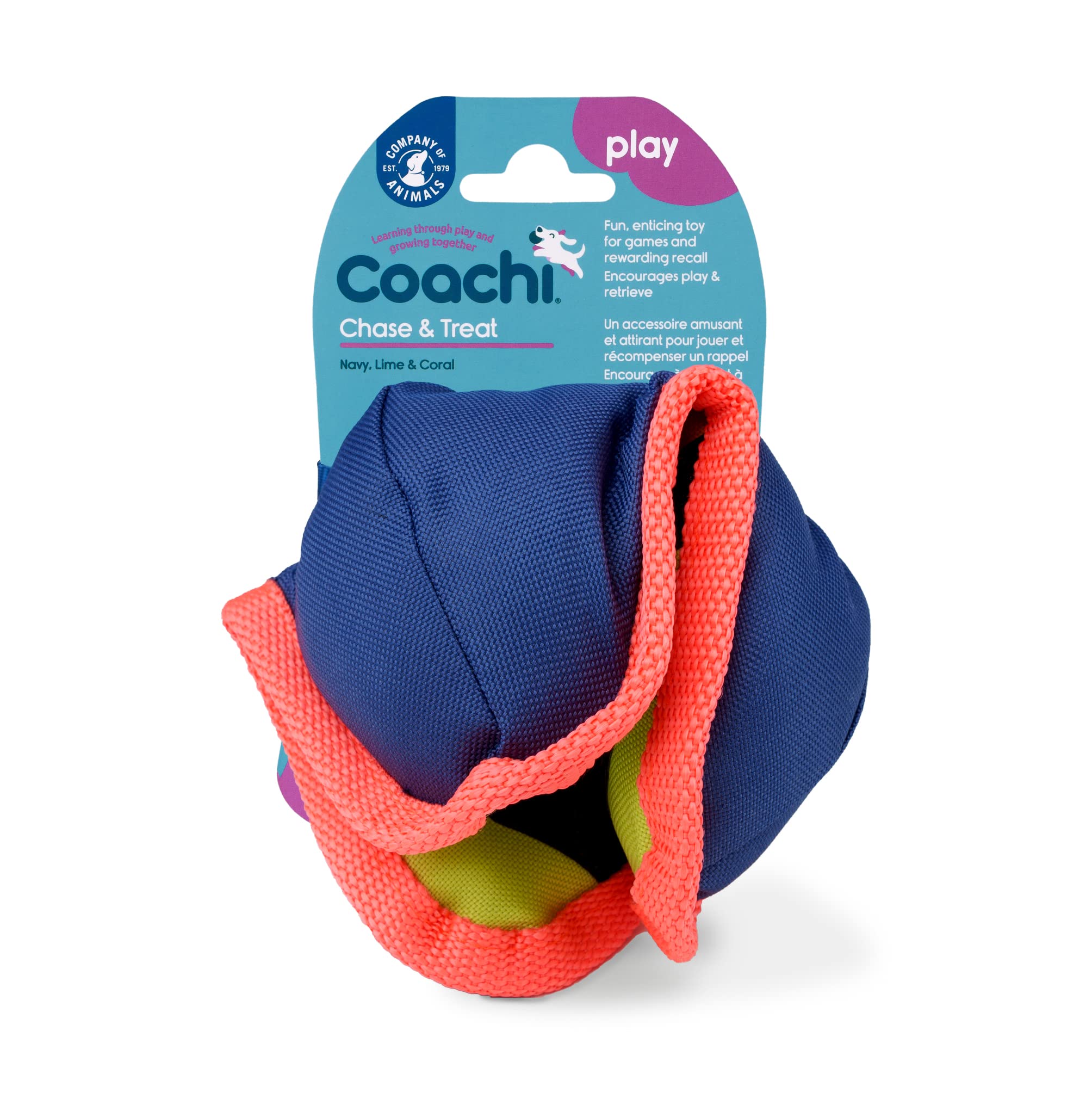 Coachi Chase & Treat Interactive Dog Toy - Treat Dispensing for Training | Polyester 1