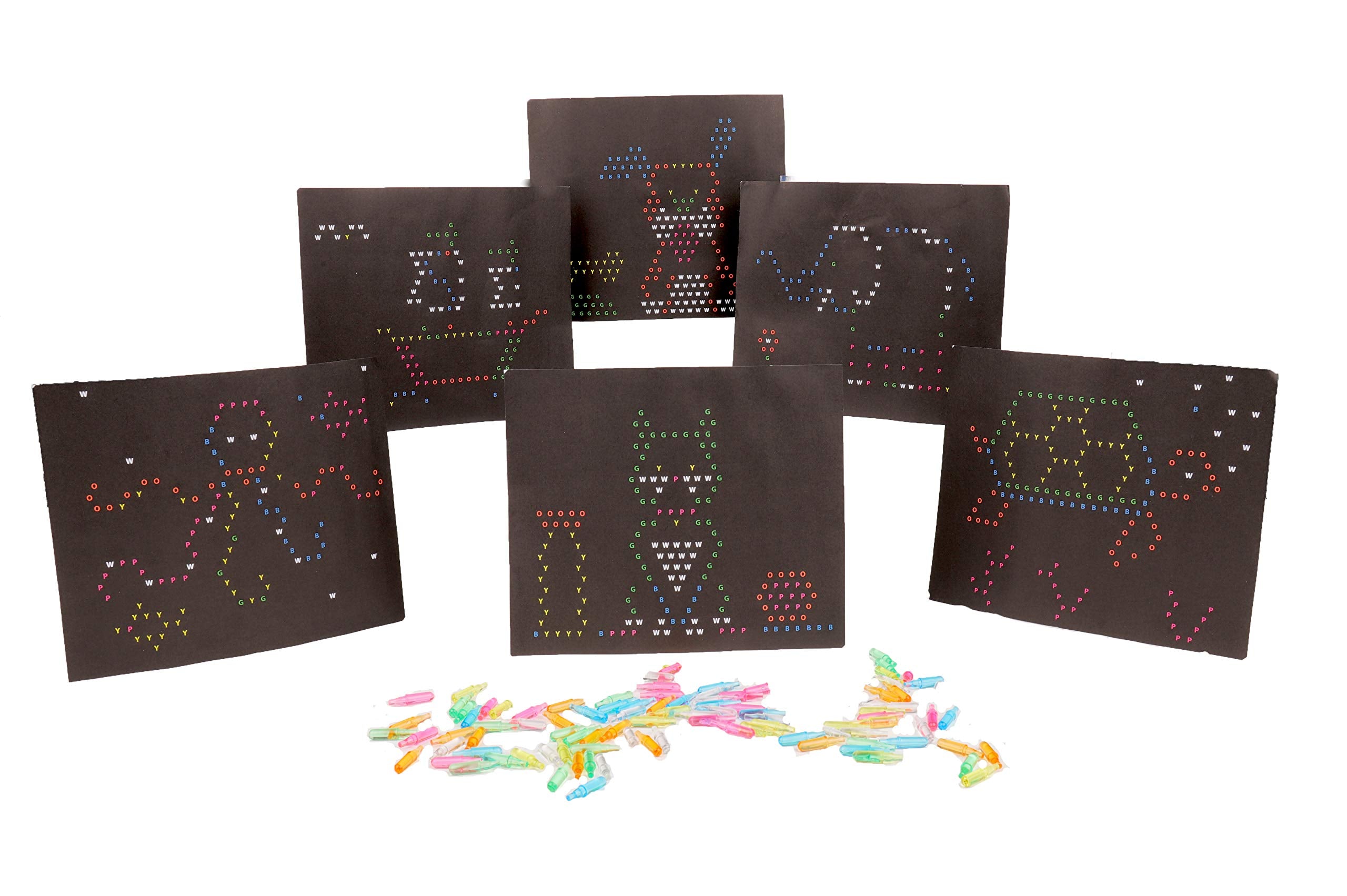 Lite Brite Peg & Template Refill Pack | Light Up Drawing Board with 100 Pegs & 8 Templates 12