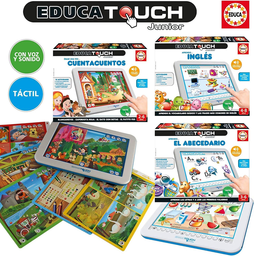 Educa Touch Junior - Learning the Alphabet & Storytelling for Ages 2+ (Portuguese Language)