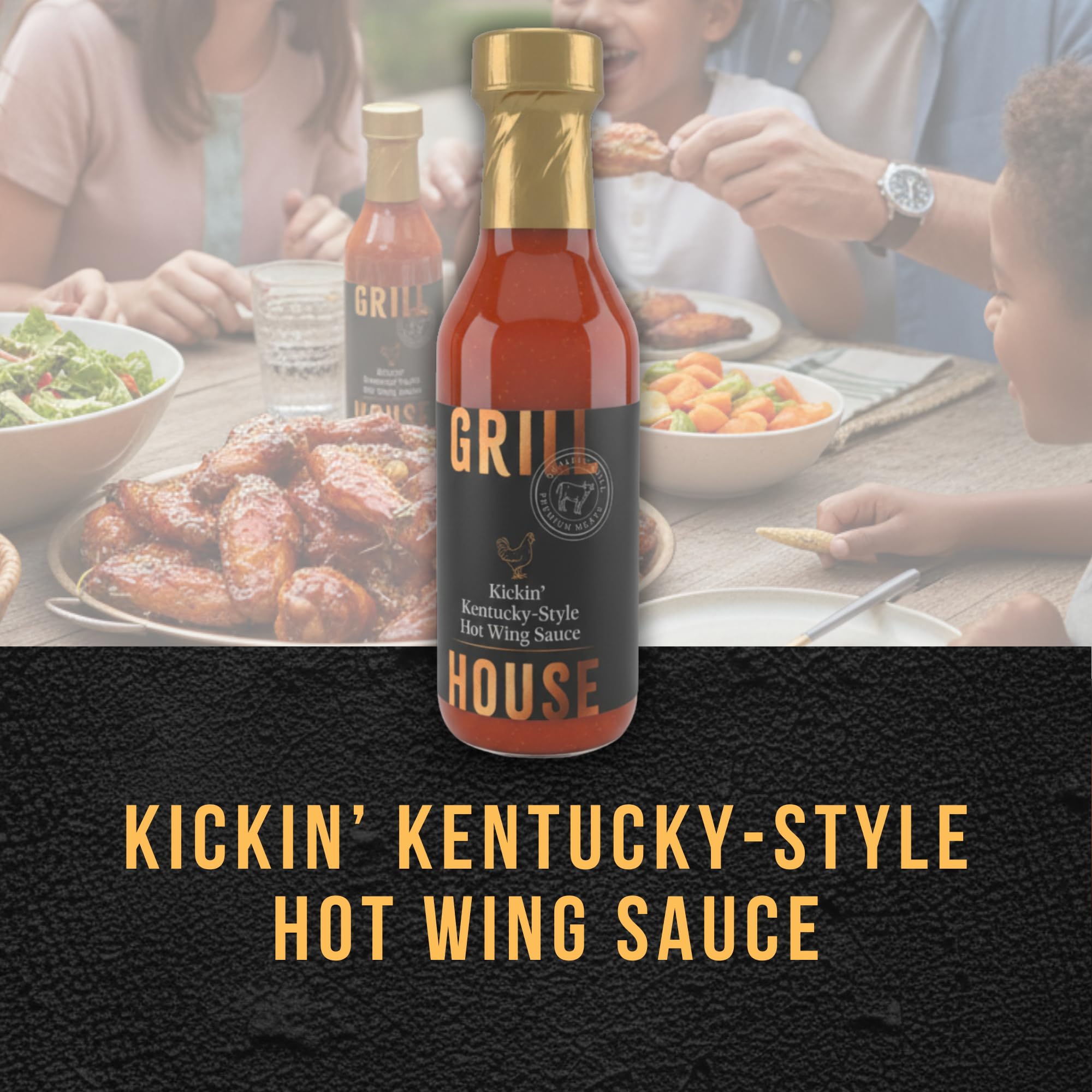 Grill House Wing Sauce & BBQ Rub Gift Set - 140 ml Hot Sauce, 2 x 20 g 5