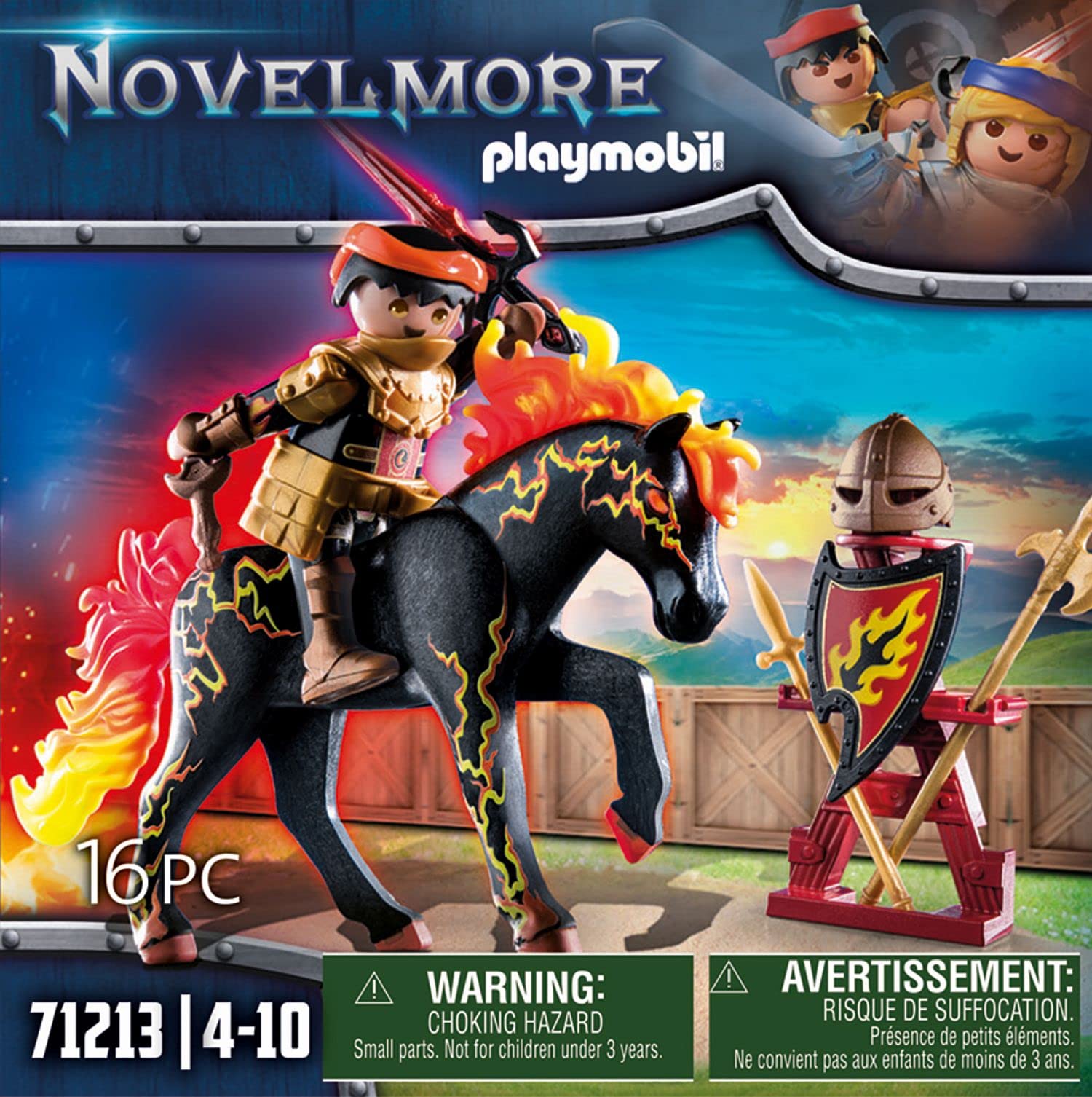 Playmobil Fire Knight - Action Figure Playset with Stunt Features, Ages 7-12 6