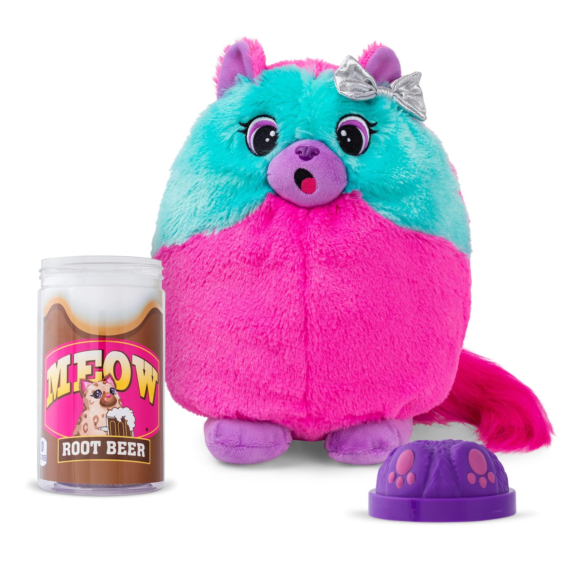 Basic Fun 03936 Surprise Cat Plush, Cuddly Soft Toy For Girls And Boys, Suitable For Kids Aged 4+, Assorted 5
