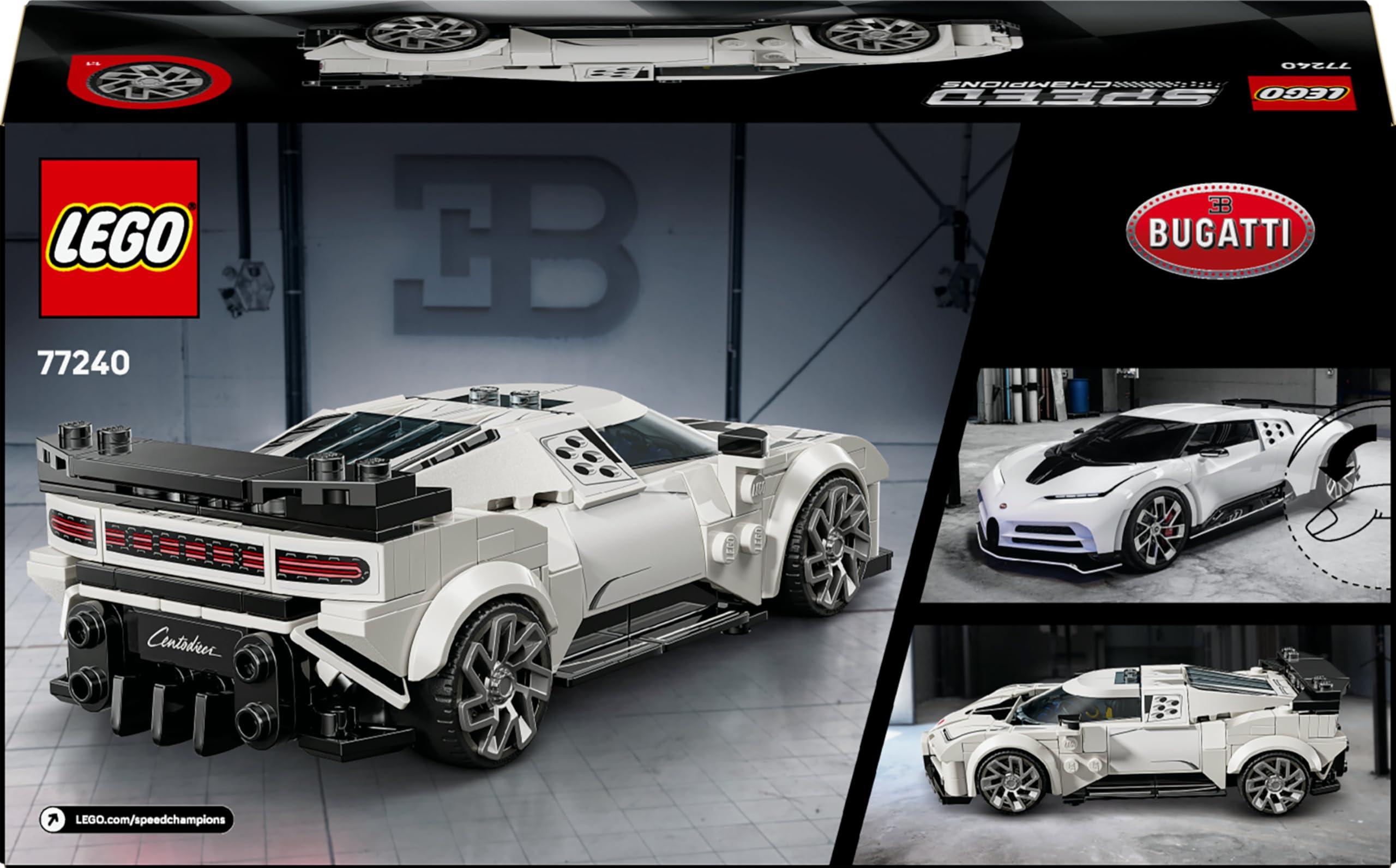 LEGO Speed Champions Bugatti Centodieci Hyper Sports Car Toy - Building Set for 9+ 3