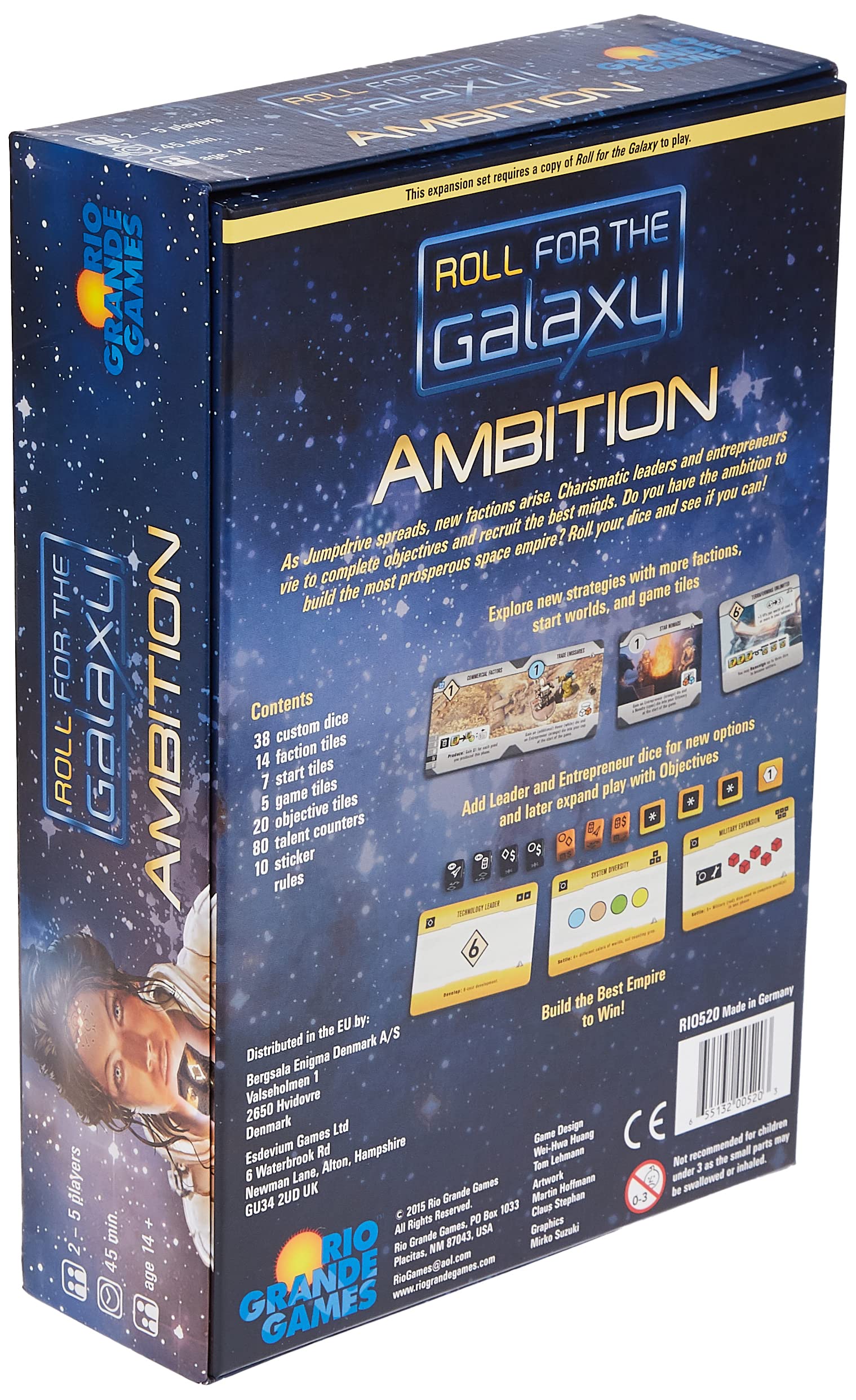 Rio Grande Games Roll for the Galaxy: Ambition Expansion Dice Game 4