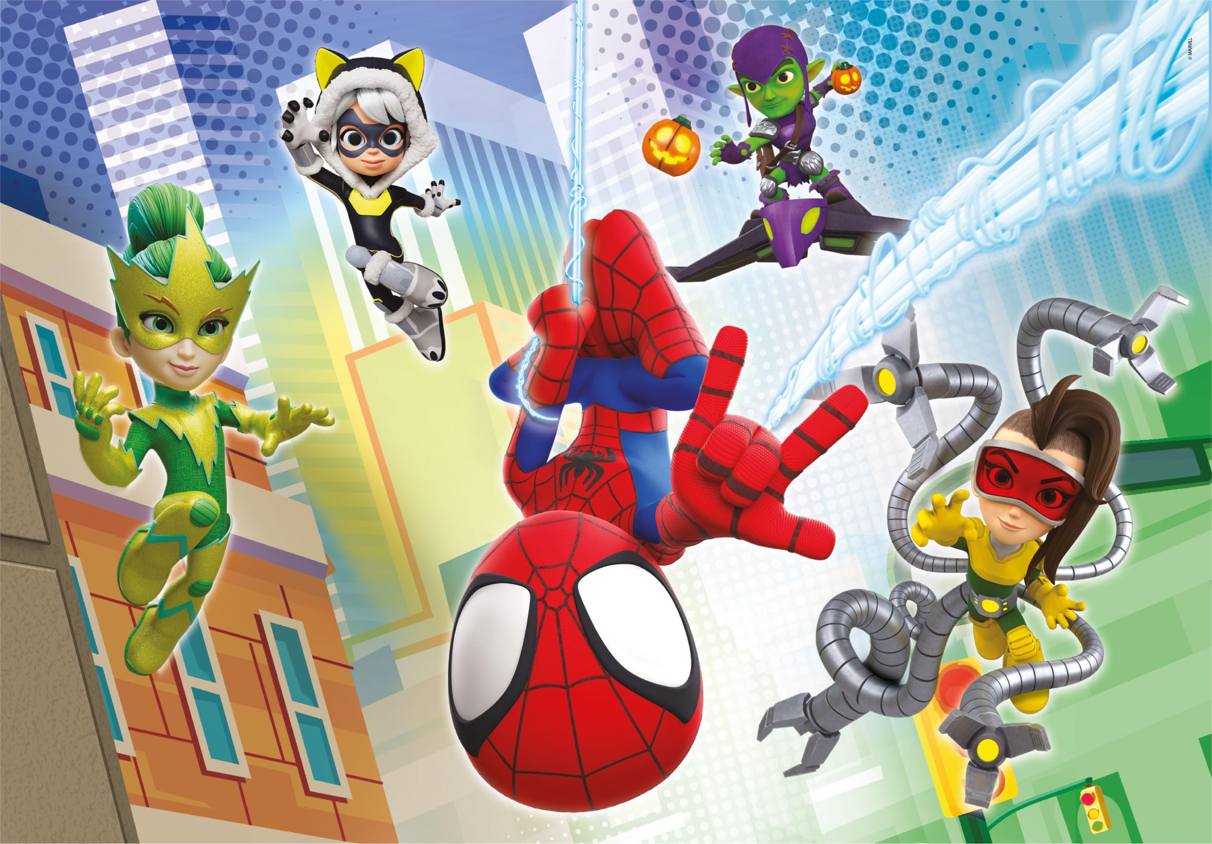 Clementoni Marvel Spidey And His Amazing Friends Supercolor 2x60 Piece Puzzles