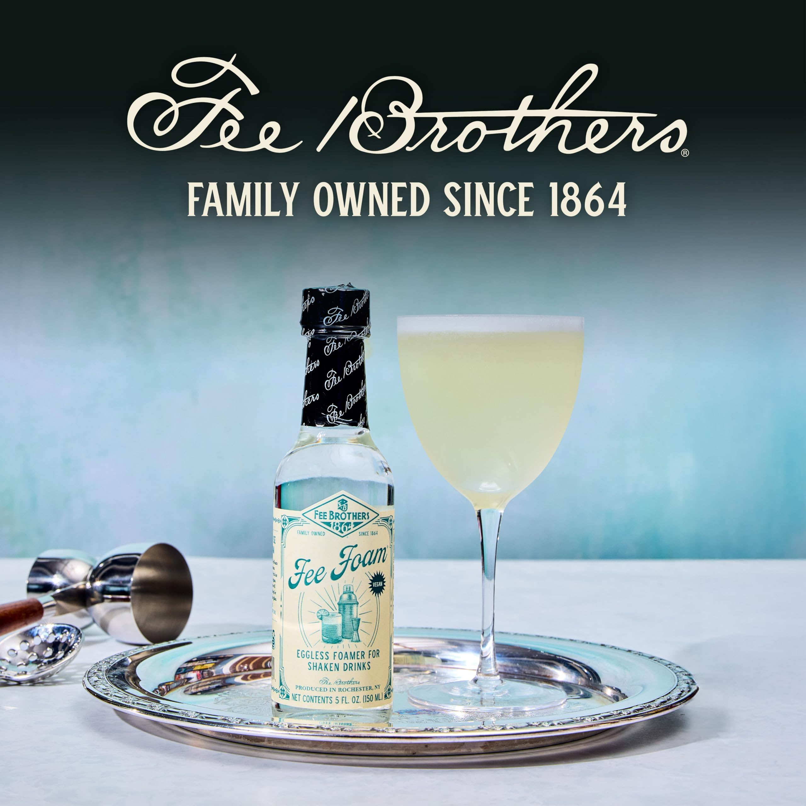 Fee Brothers Fee Foam Bitters - Premium Cocktail Foamer | 15cl | Egg-White Substitute 7