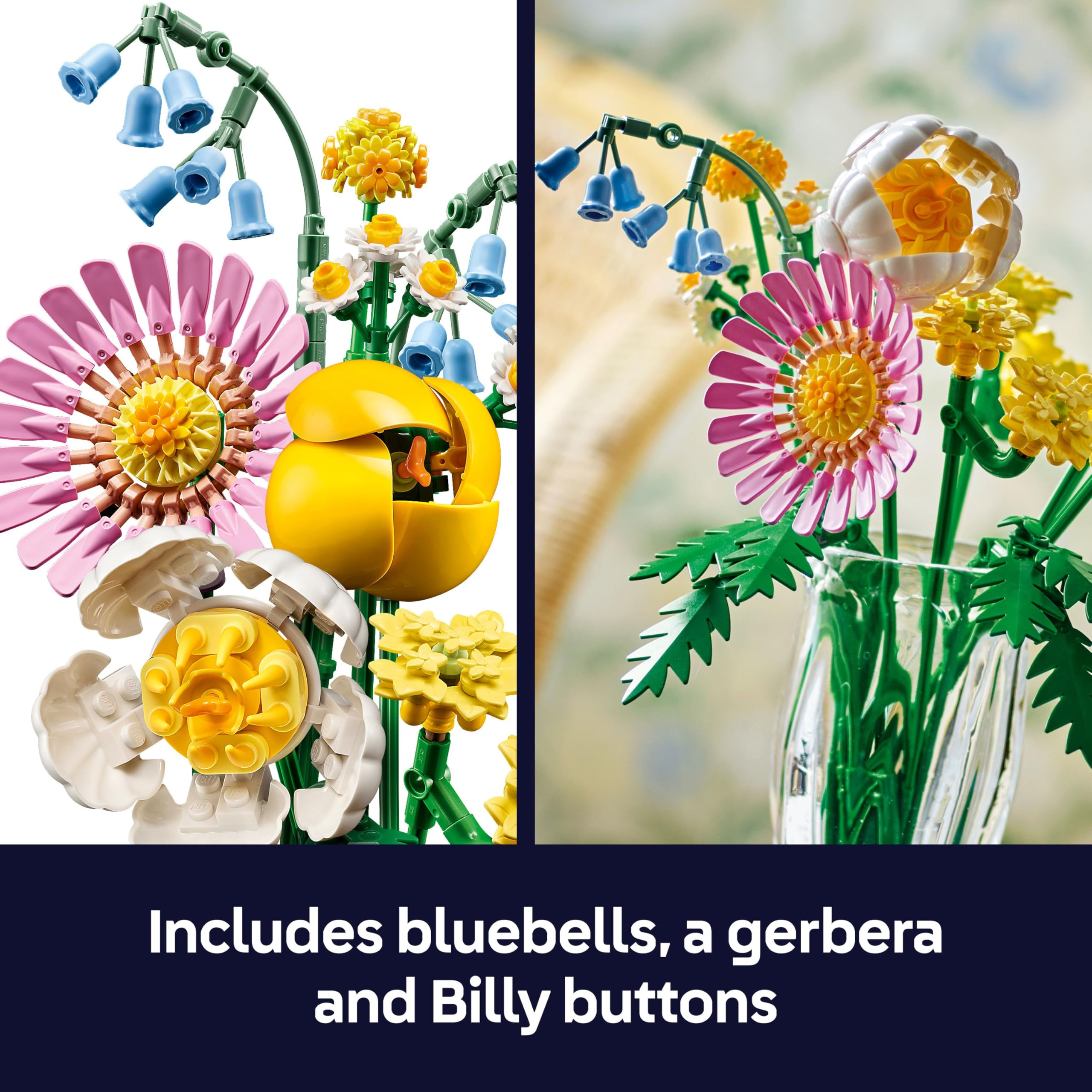LEGO Botanicals Petite Sunny Bouquet – 373-teiliges Bauset für Kinder ab 9 Jahren 10