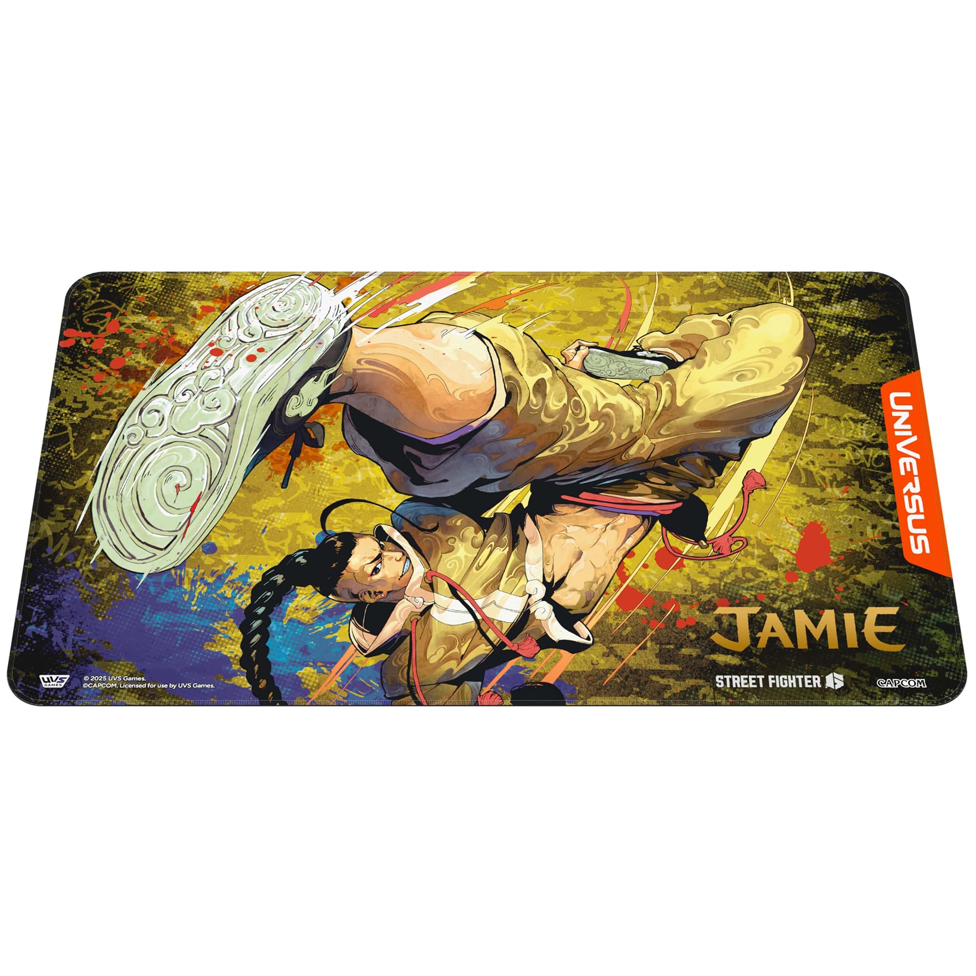 UniVersus Street Fighter 6: Challenger Series Playmat - Jamie | 24 x 14 Inches | Neoprene 9