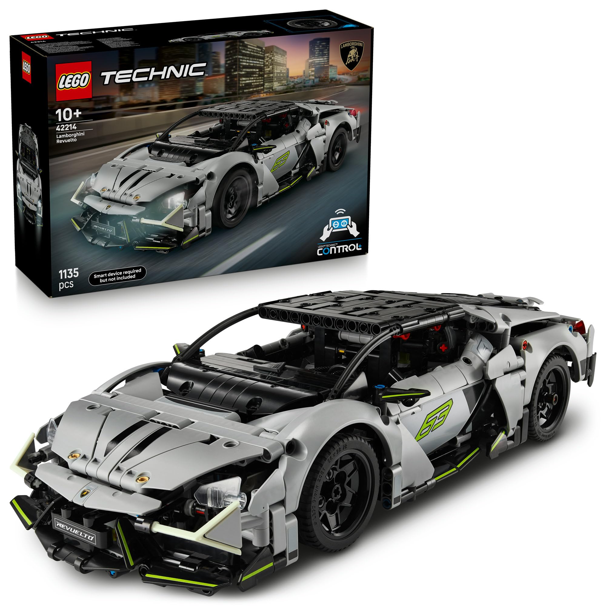 LEGO Technic Lamborghini Revuelto Super Sports Car Toy - Remote Controlled, 1135 Pieces 1