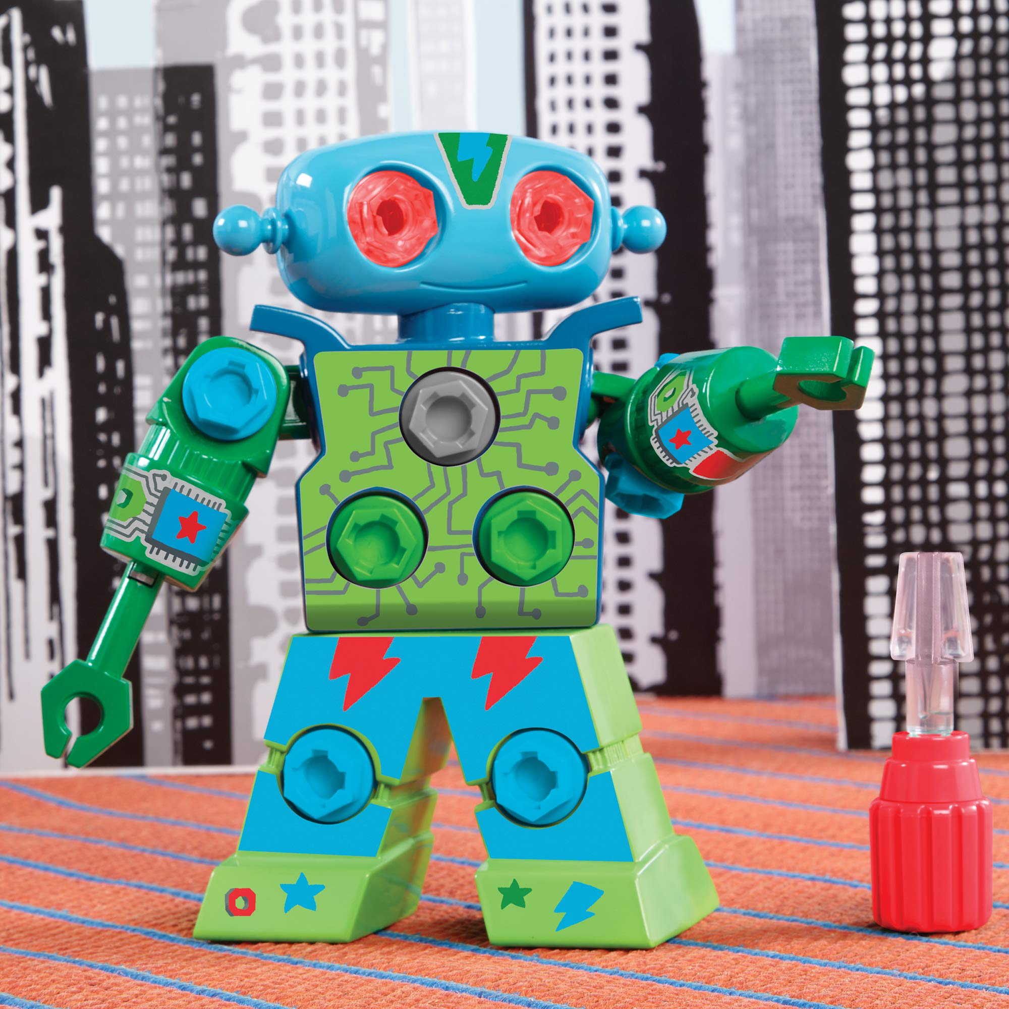 Educational Insights Design & Drill Robot Building Set - STEM Learning, Fine Motor Skills | Ages 3+ 5