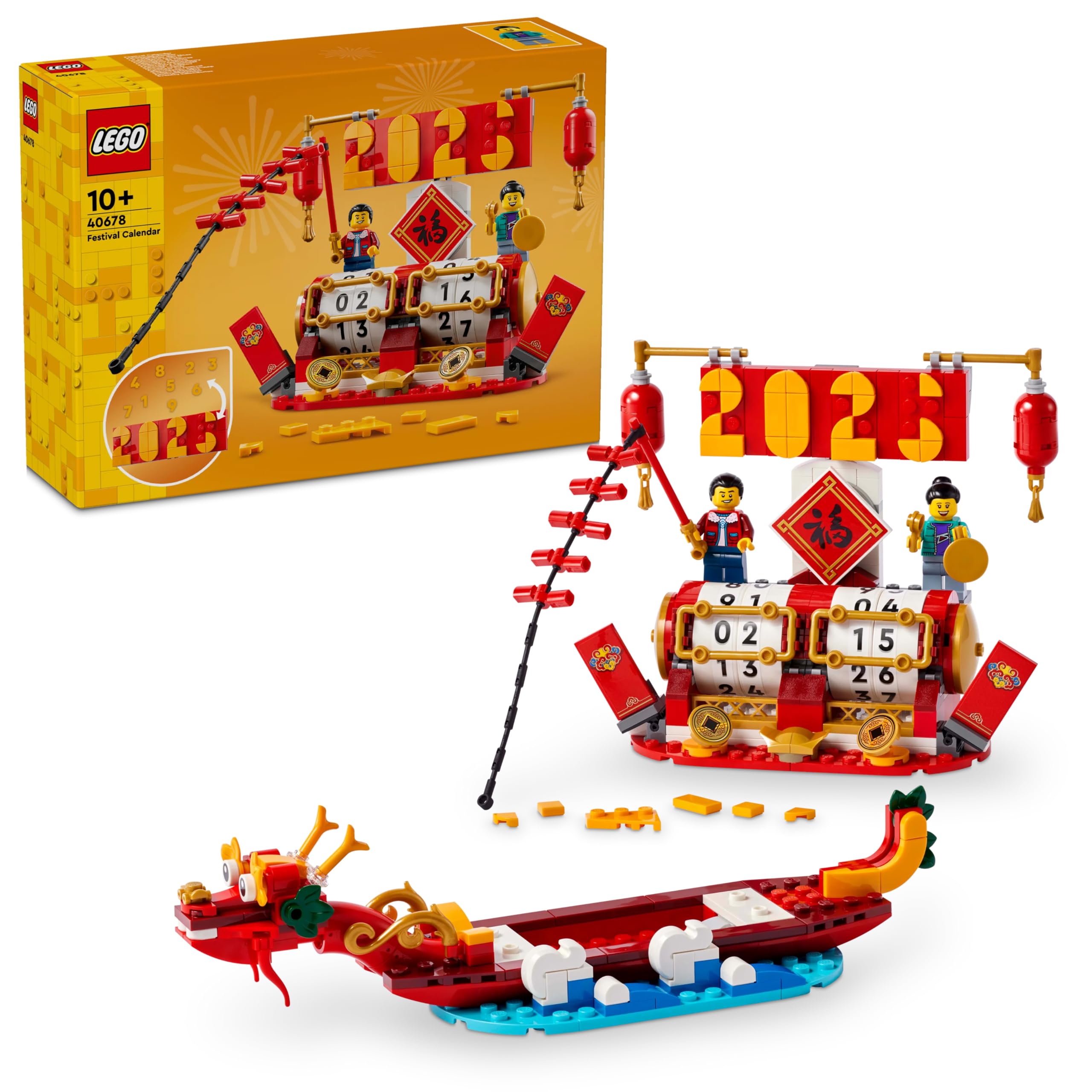 LEGO 2in1 Festival Calendar Building Set - Lunar New Year & Dragon Boat Festival Toy for Ages 10+ 9