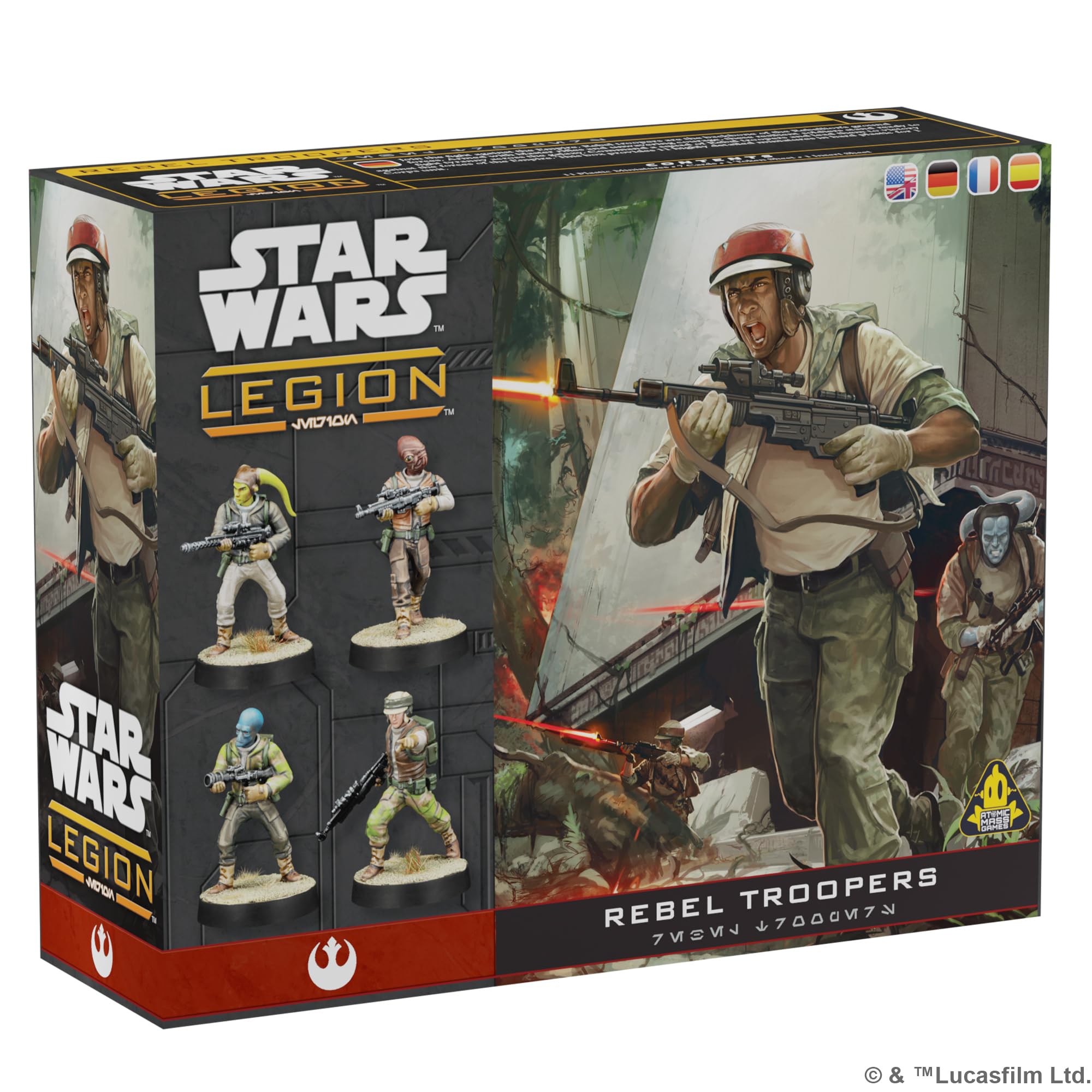 Atomic Mass Games Star Wars Legion: Rebel Troopers Miniatures Expansion 1
