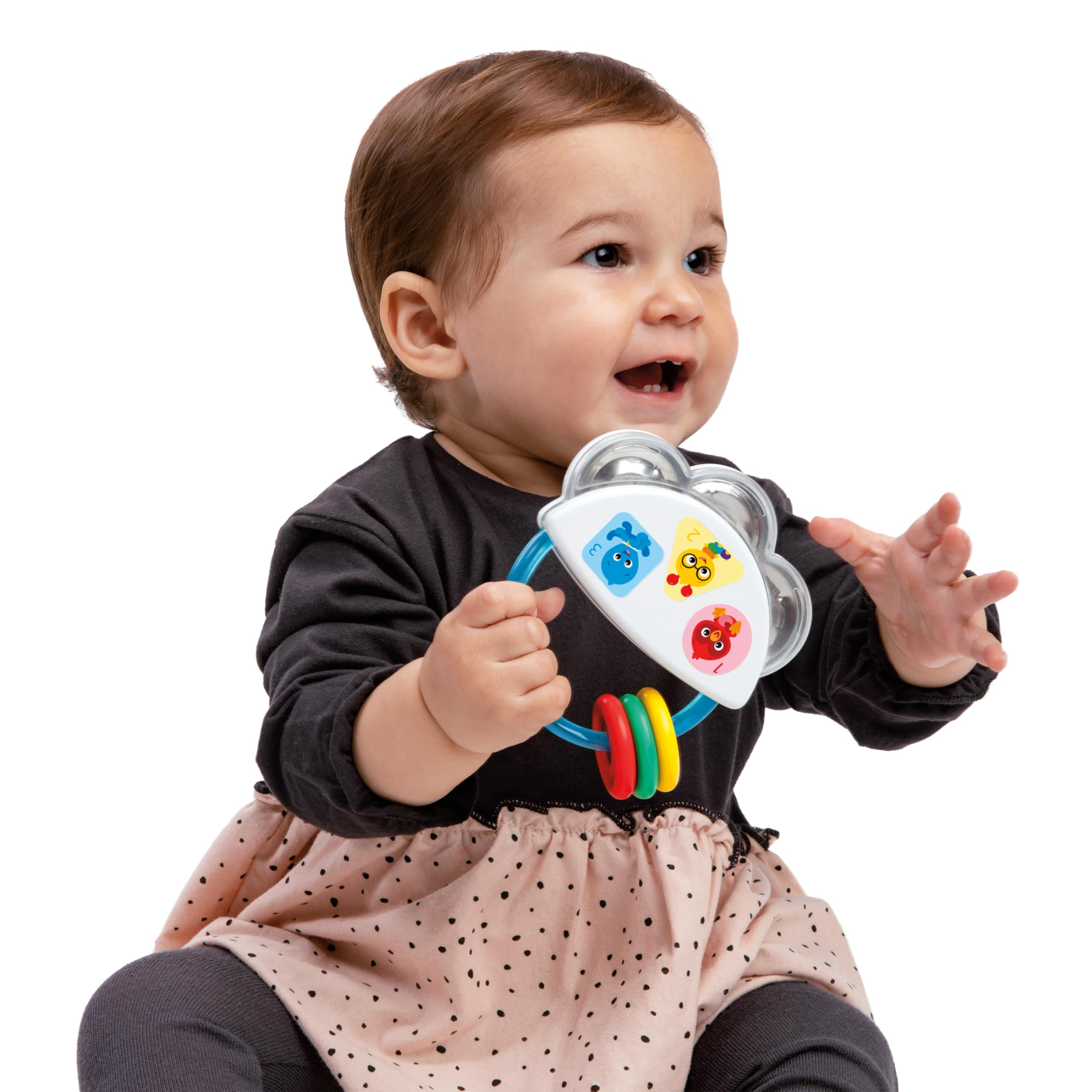 Baby Einstein Tiny Tambourine Musical Toy & Rattle - Multicolored, Model 12925 5