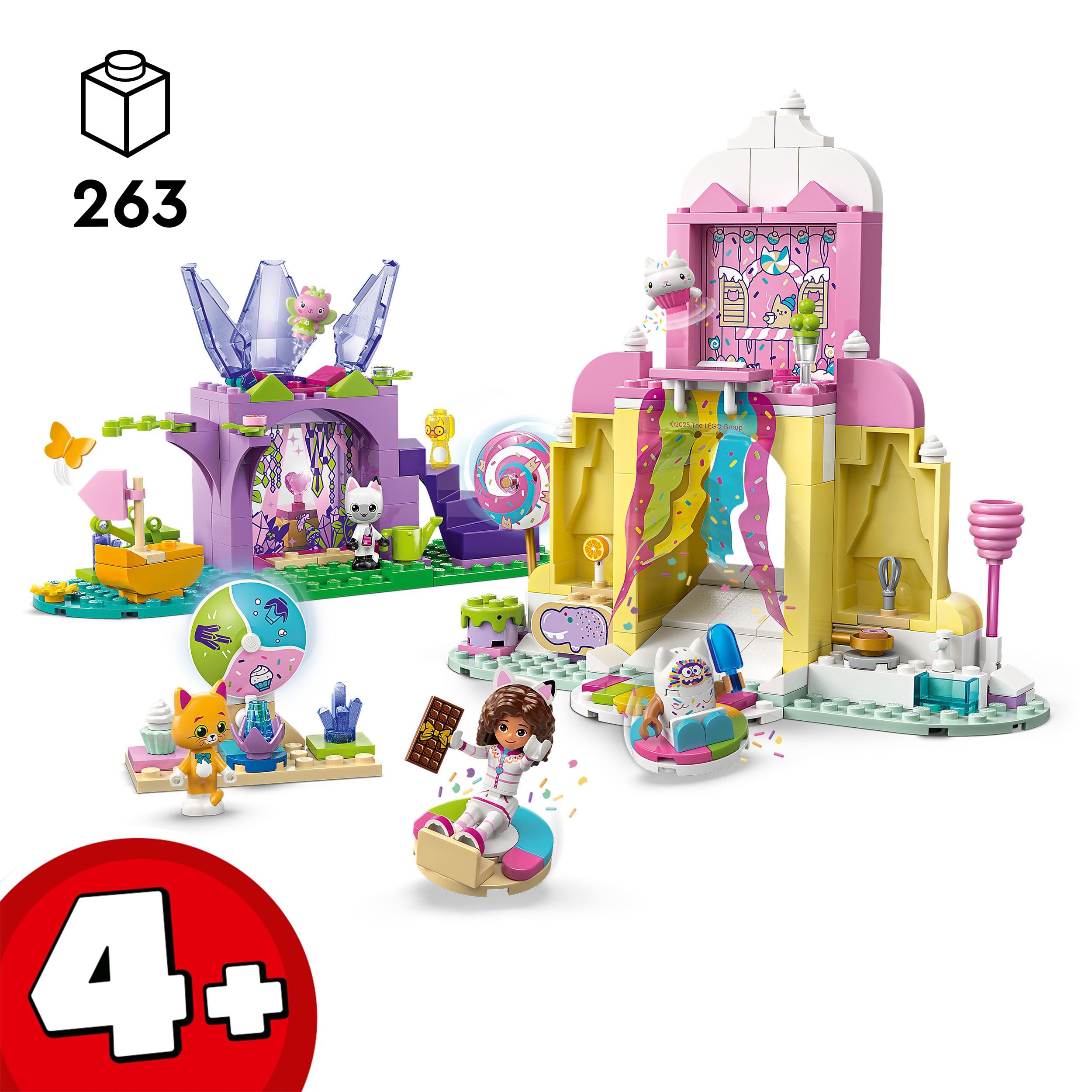 LEGO Gabby's Dollhouse Sweet Treat Mountain & Kitty Garden Toy Set - 263 Pieces, Ages 4+ 4