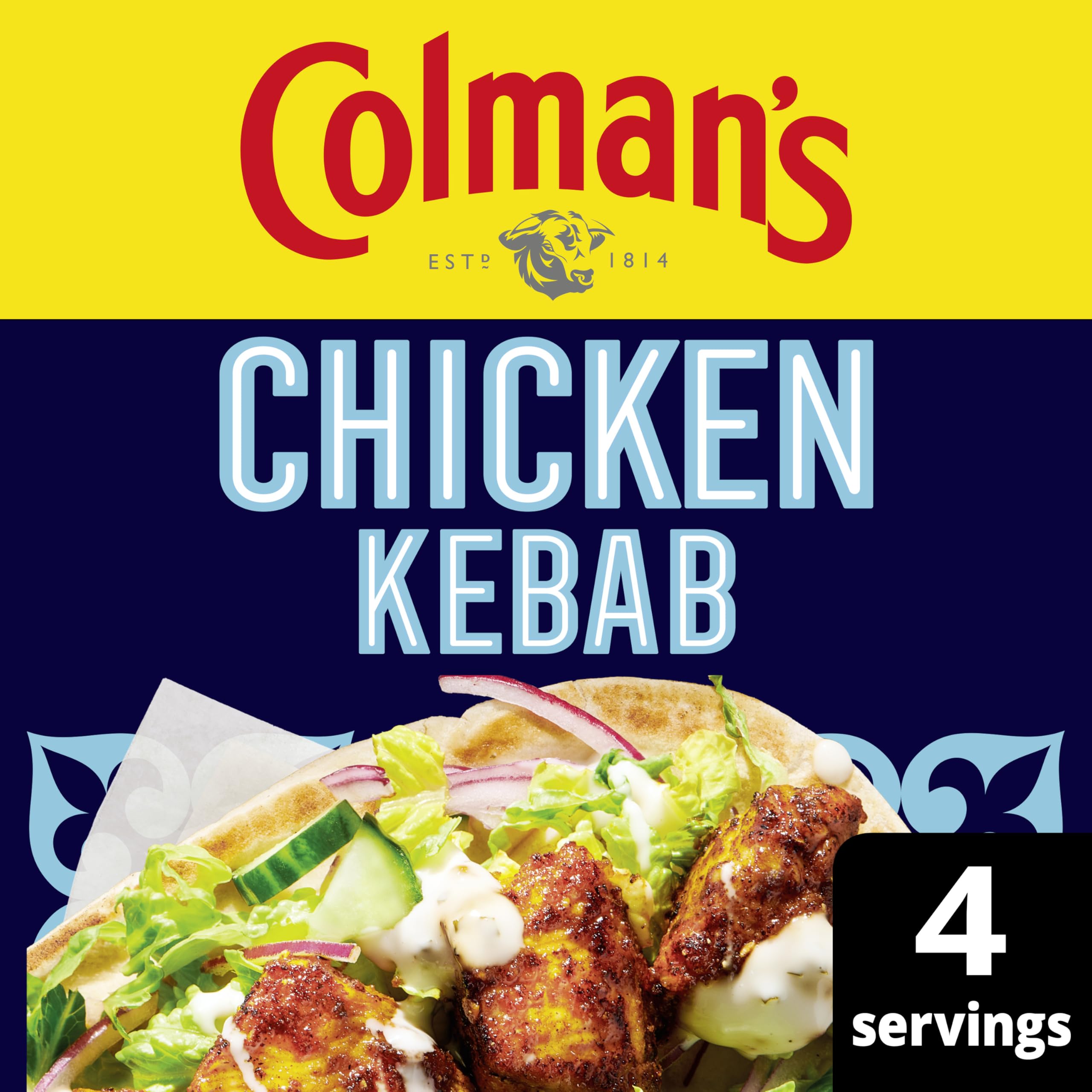 Colman's Weekend Wonders Chicken Kebab Meal Maker Recipe Mix Spice Seasoning, 30g 2
